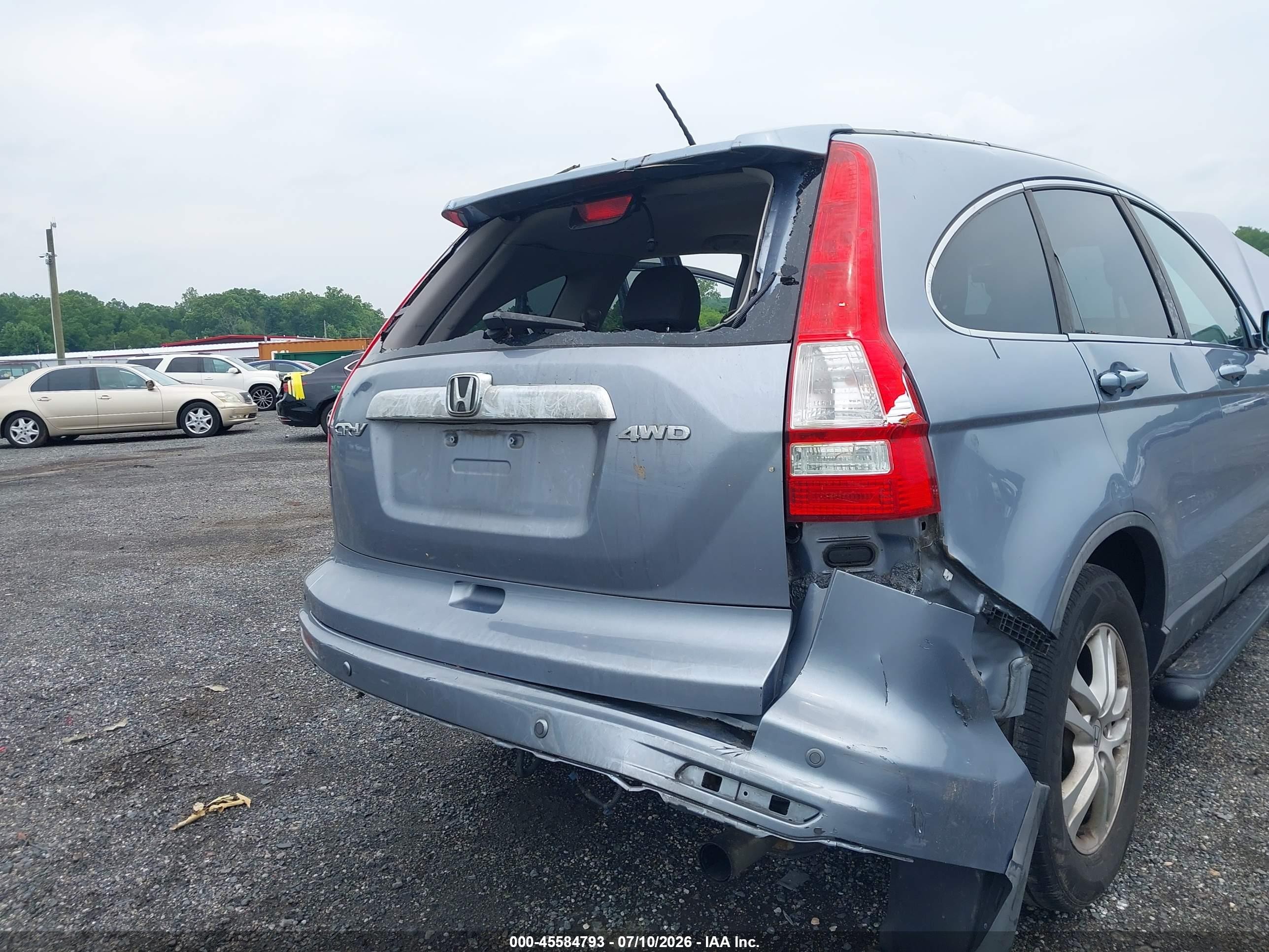 2011 Honda Cr-v Ex-l Blue vin: 5J6RE4H73BL046483