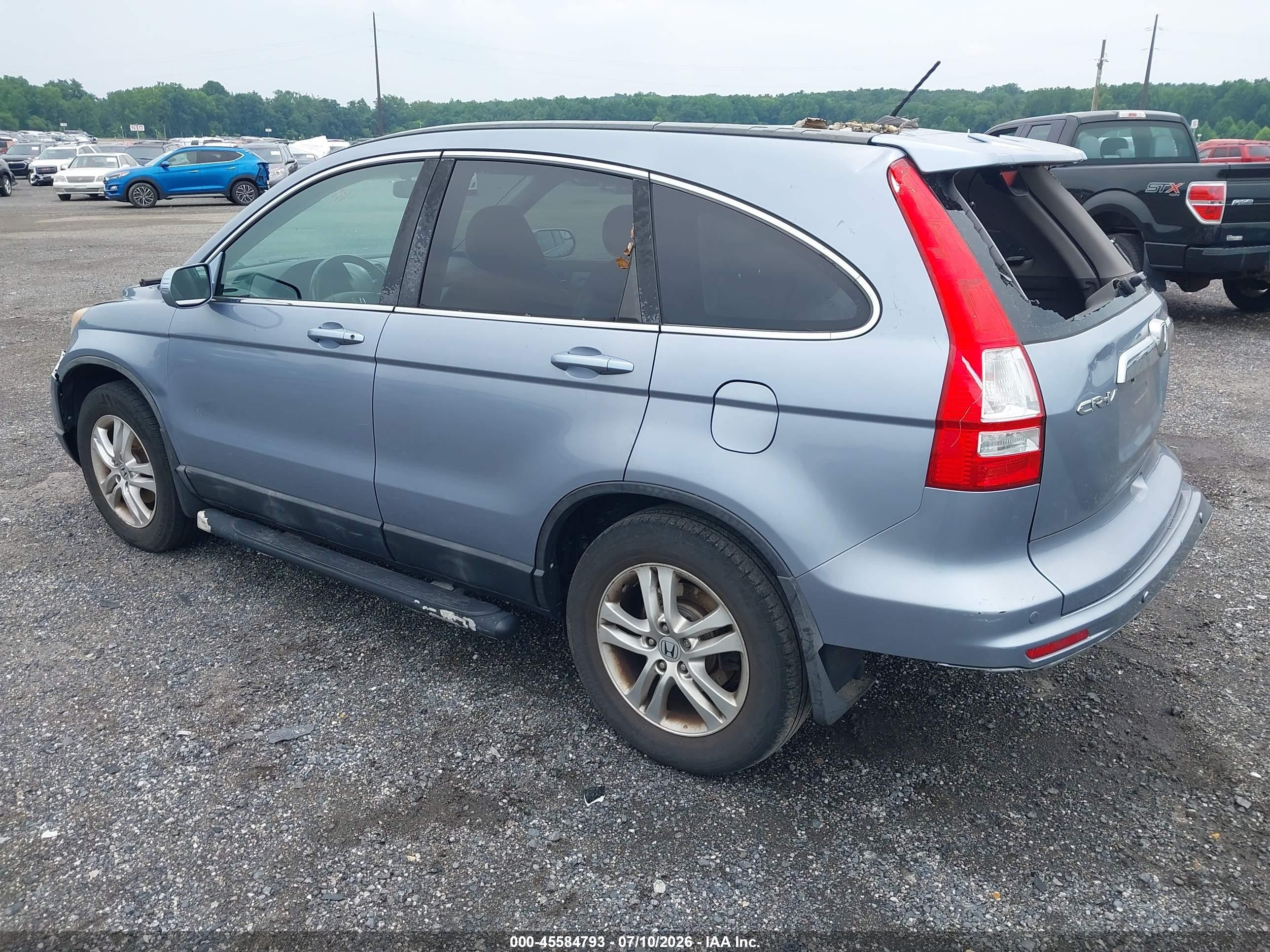 2011 Honda Cr-v Ex-l Blue vin: 5J6RE4H73BL046483