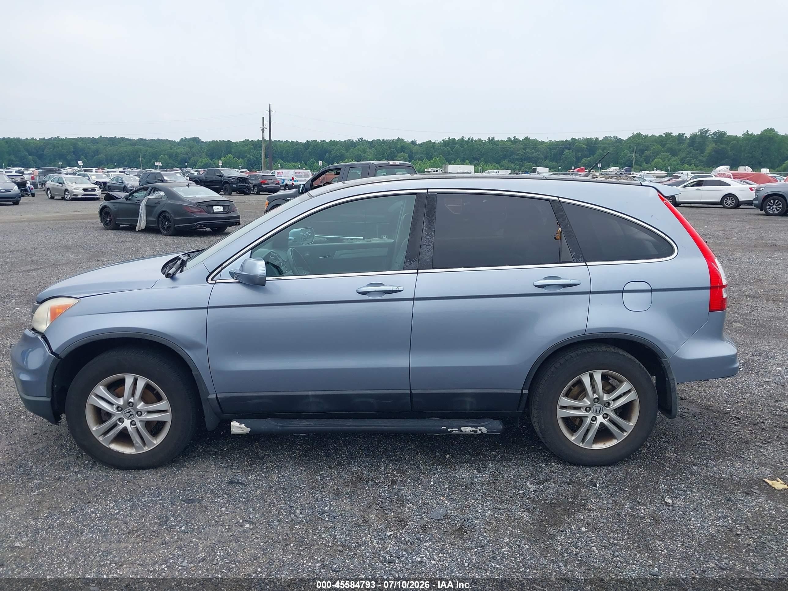 2011 Honda Cr-v Ex-l Blue vin: 5J6RE4H73BL046483