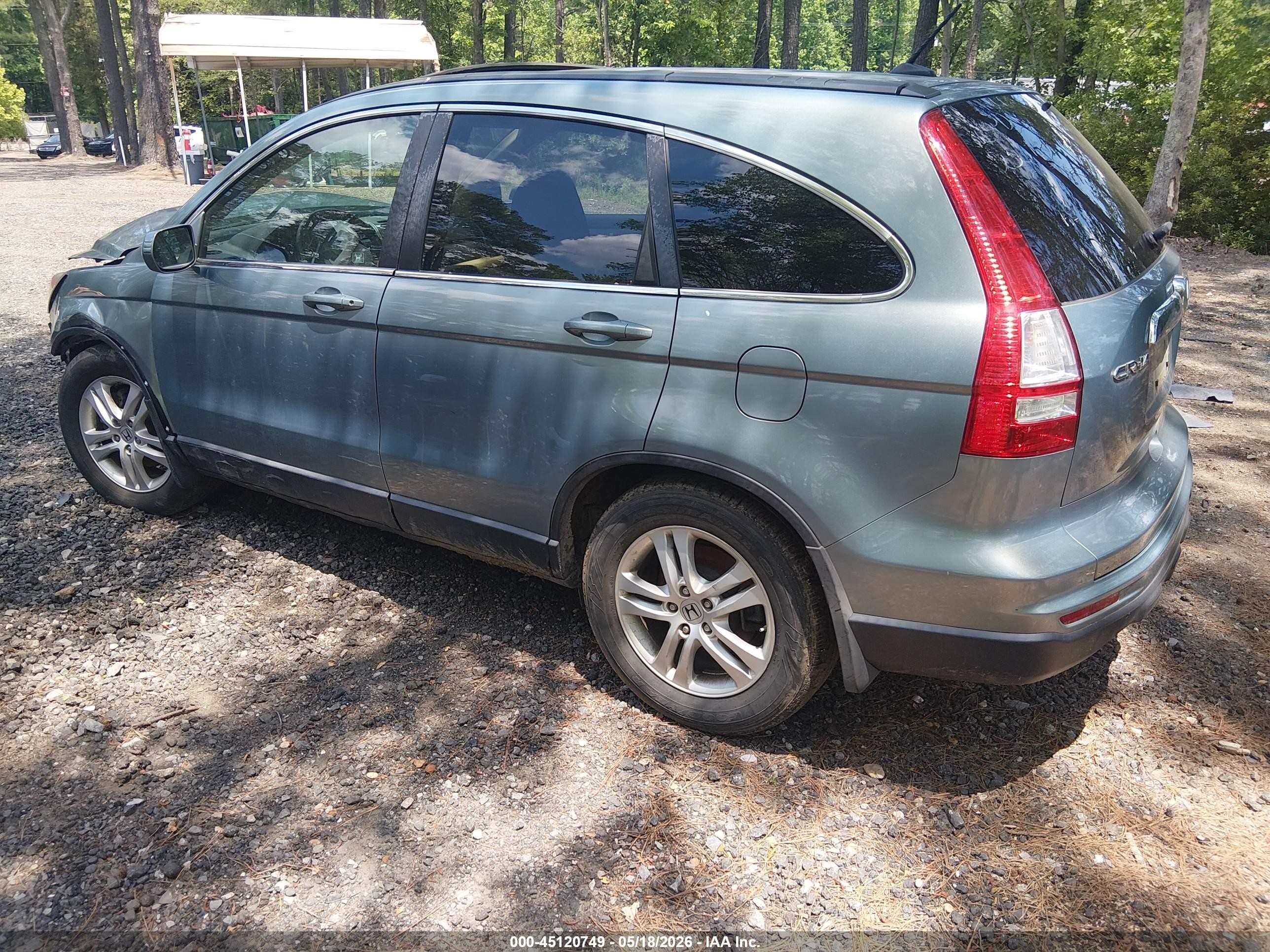 2011 Honda Cr-v Ex-l Teal vin: 5J6RE4H73BL046693