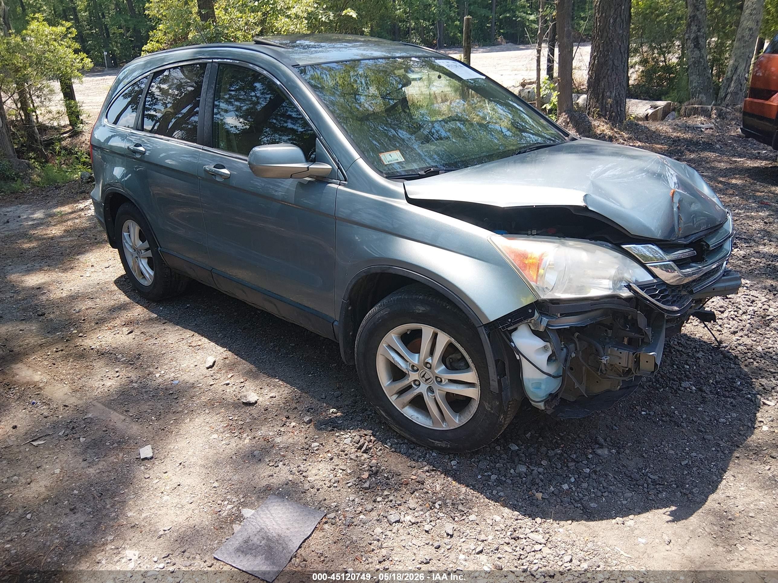 2011 Honda Cr-v Ex-l Бирюзовый vin: 5J6RE4H73BL046693