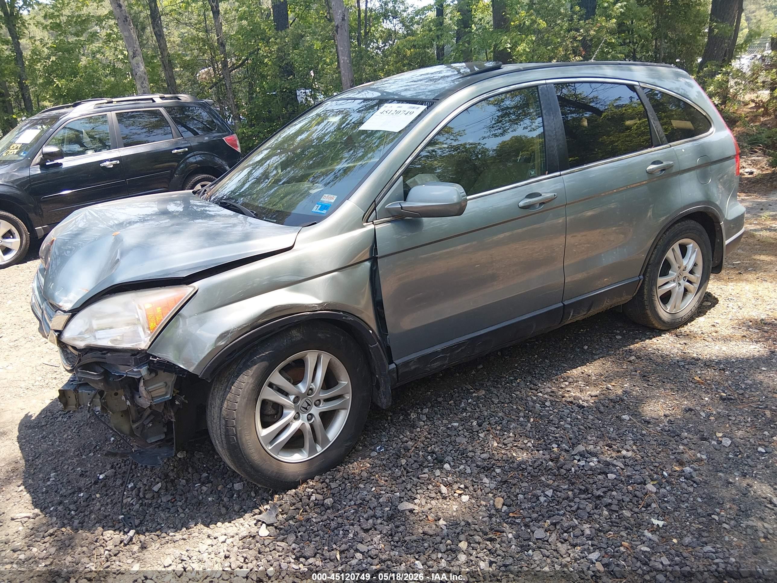 2011 Honda Cr-v Ex-l Teal vin: 5J6RE4H73BL046693