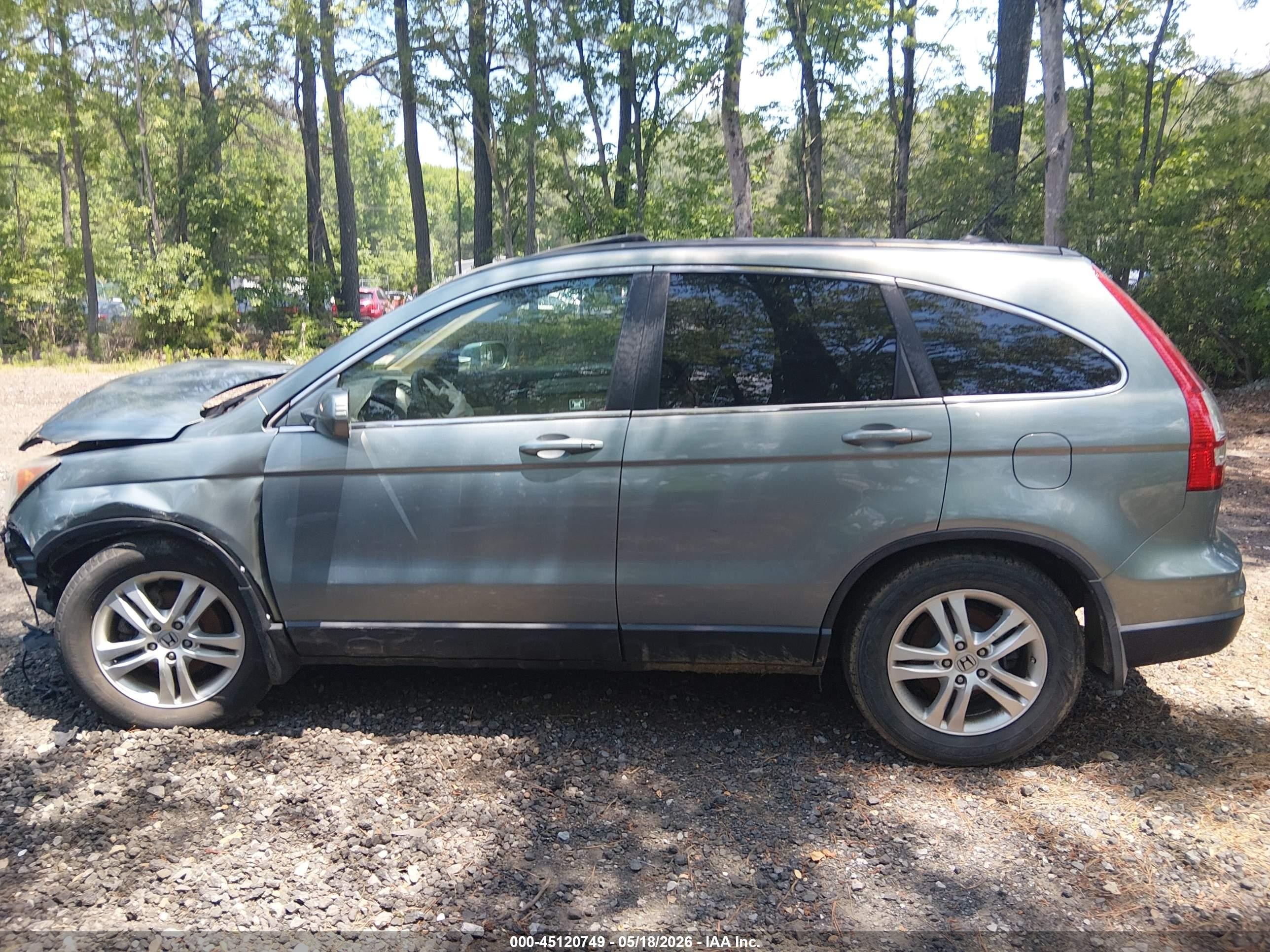2011 Honda Cr-v Ex-l Teal vin: 5J6RE4H73BL046693