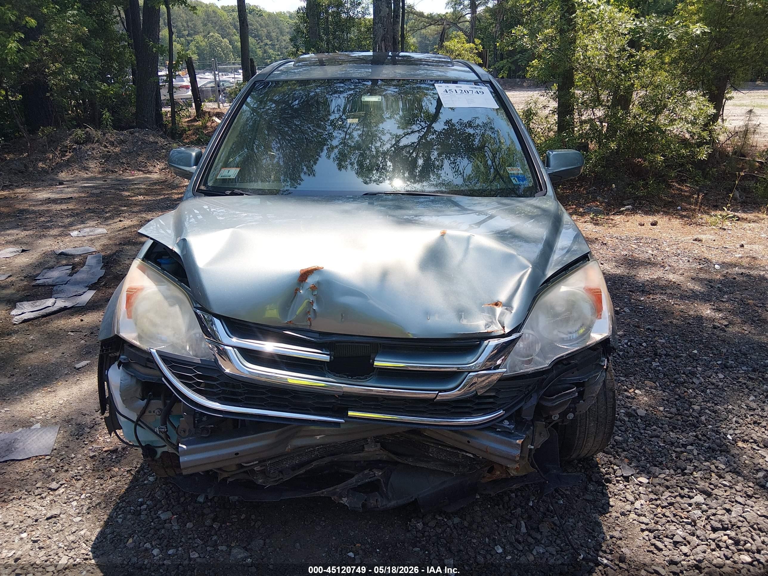 2011 Honda Cr-v Ex-l Teal vin: 5J6RE4H73BL046693
