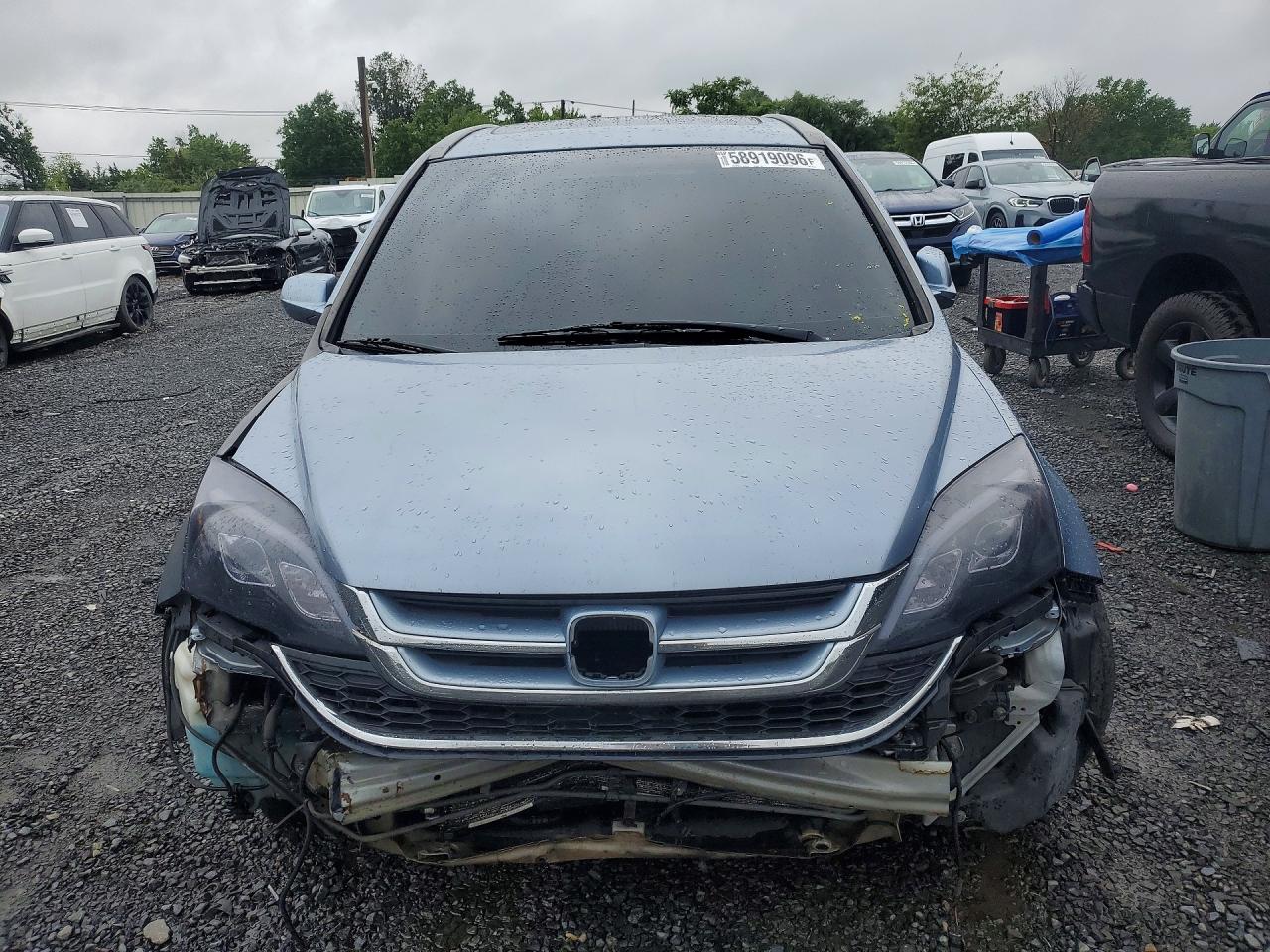 2011 Honda Cr-v Exl Blue vin: 5J6RE4H73BL057547