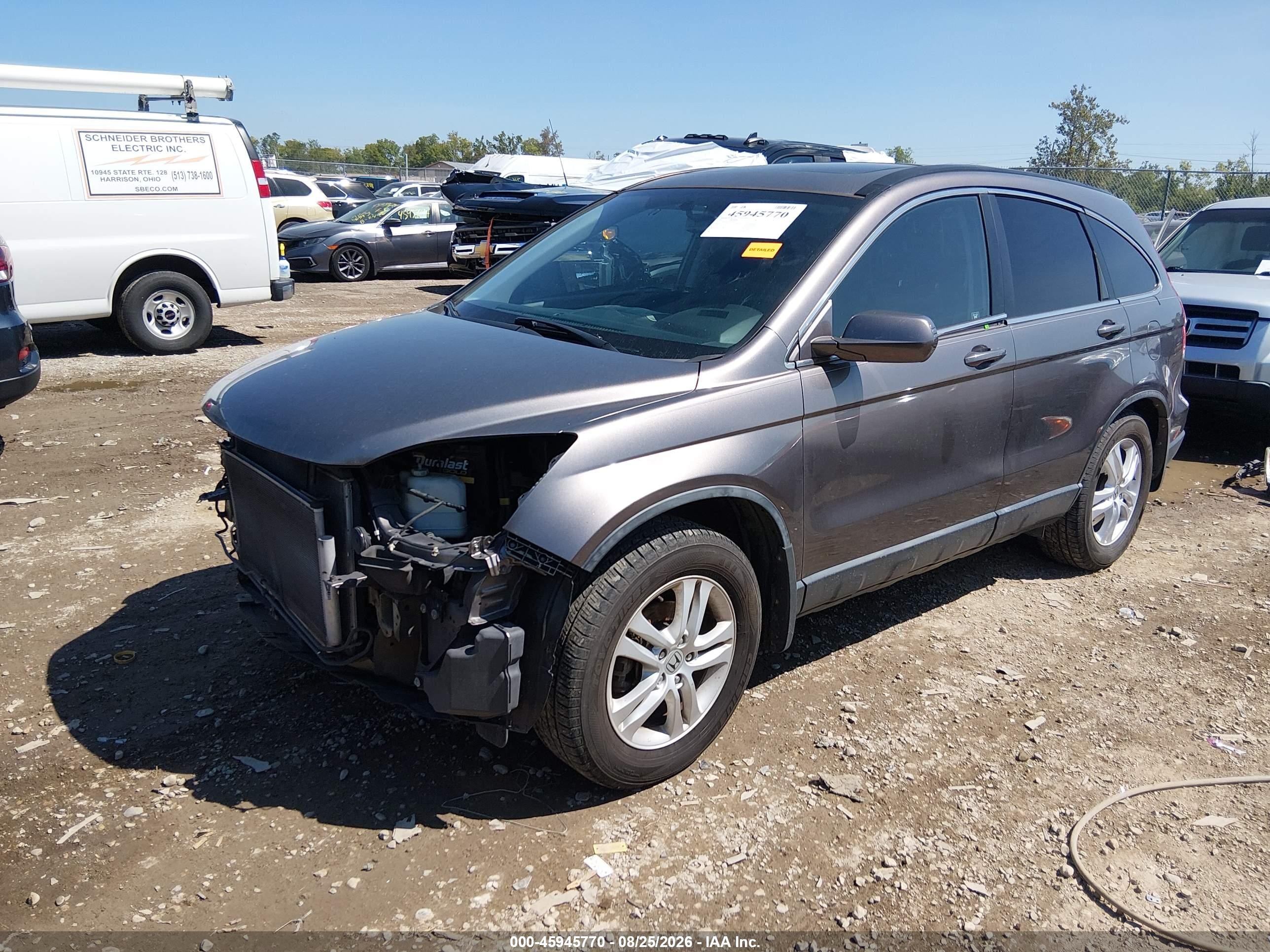 2011 Honda Cr-v Ex-l Gray vin: 5J6RE4H73BL084019