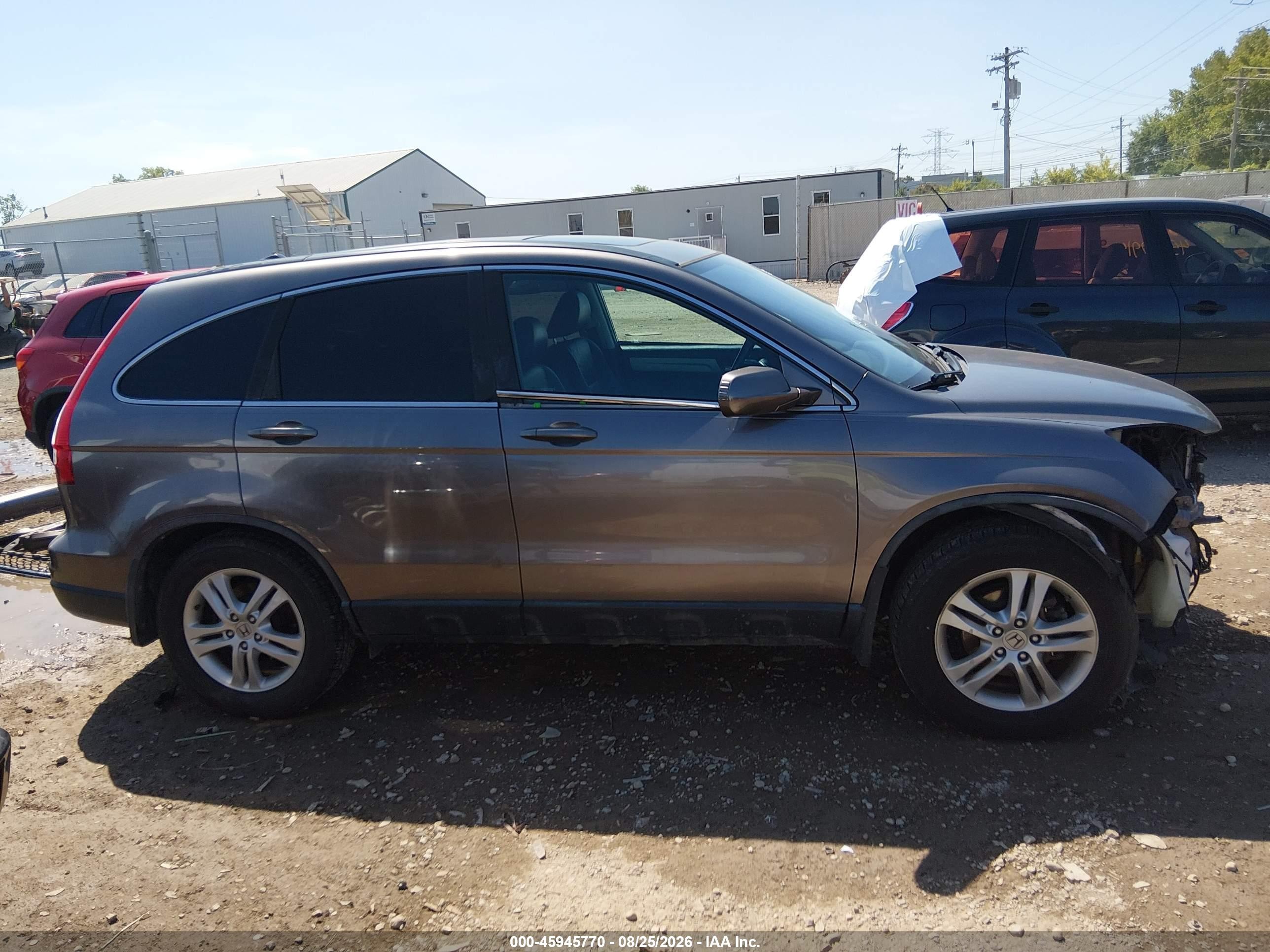 2011 Honda Cr-v Ex-l Gray vin: 5J6RE4H73BL084019