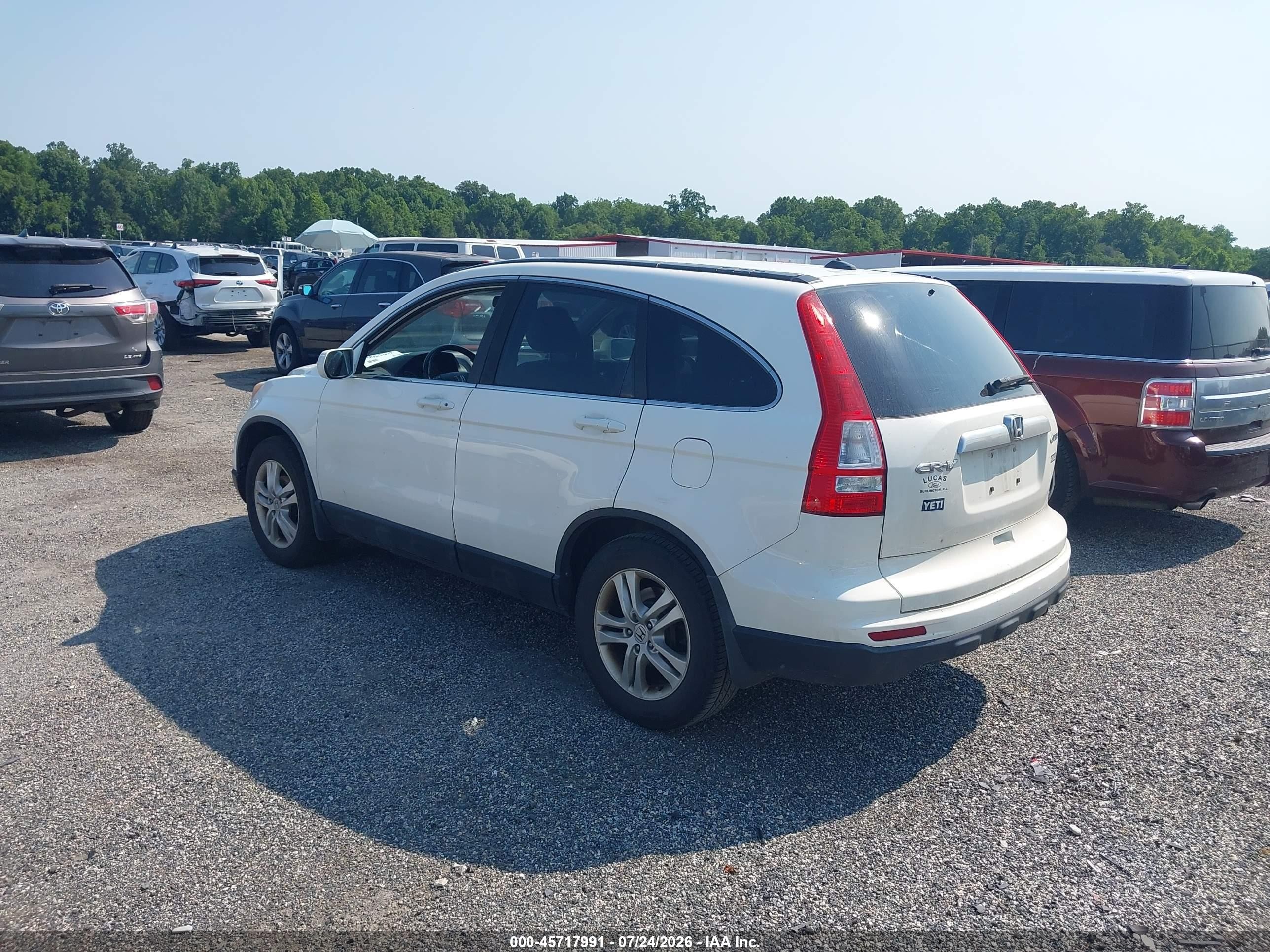 2011 Honda Cr-v Ex-l Белый vin: 5J6RE4H73BL086269