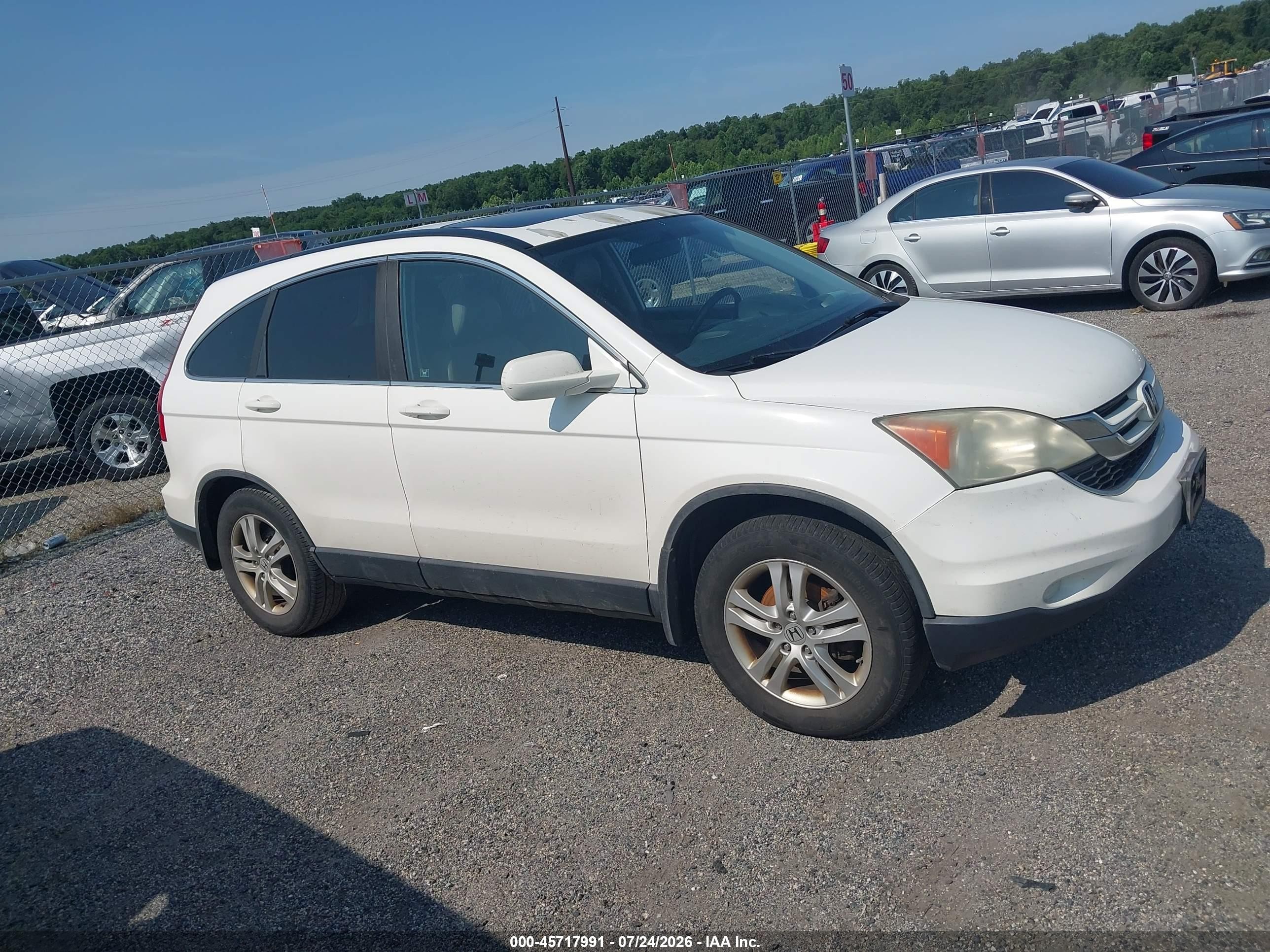 2011 Honda Cr-v Ex-l Белый vin: 5J6RE4H73BL086269