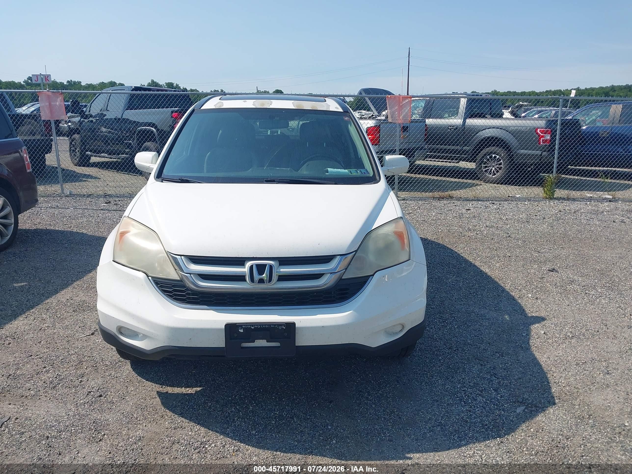 2011 Honda Cr-v Ex-l Белый vin: 5J6RE4H73BL086269