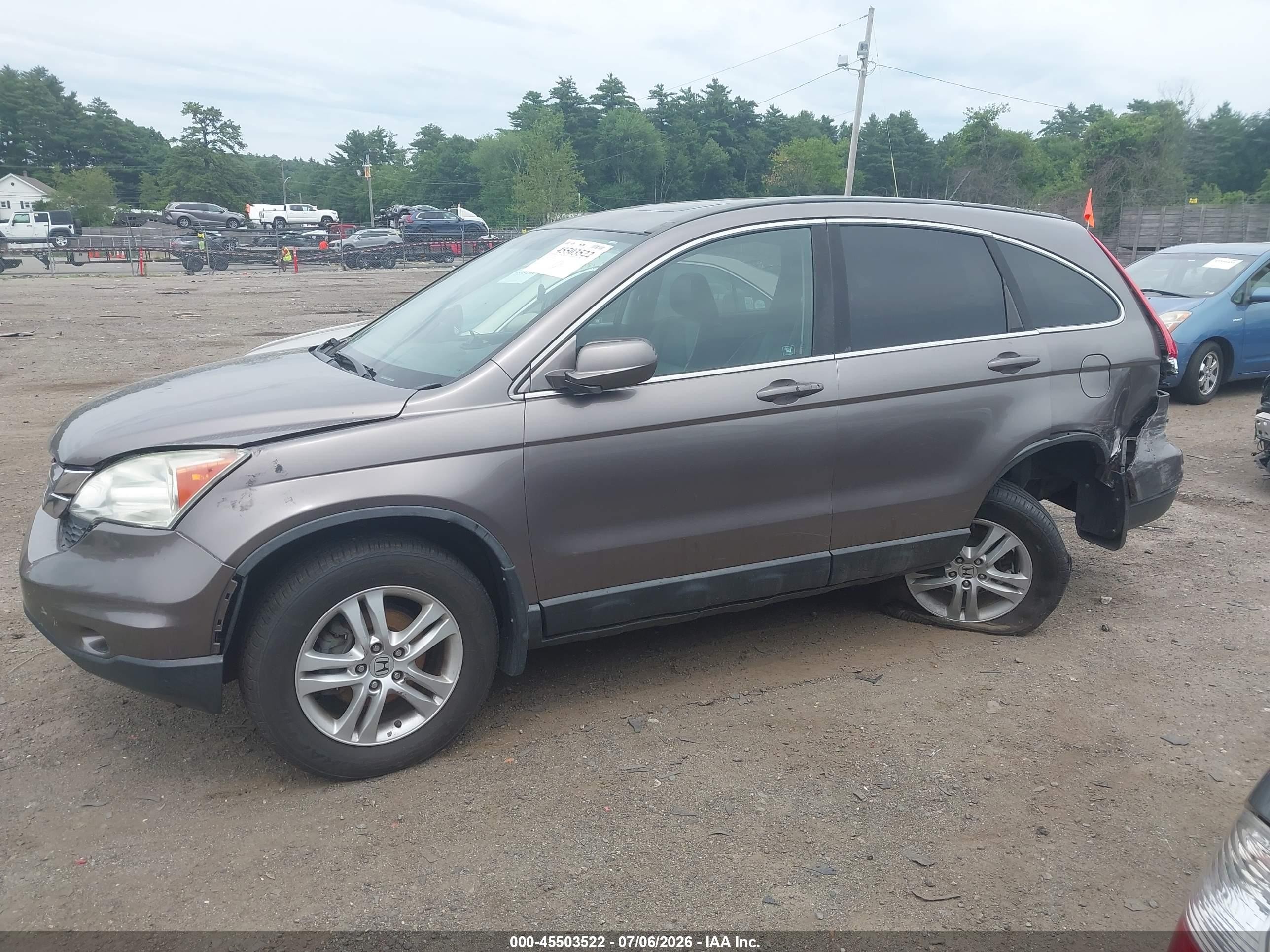 2011 Honda Cr-v Ex-l Brown vin: 5J6RE4H73BL088586