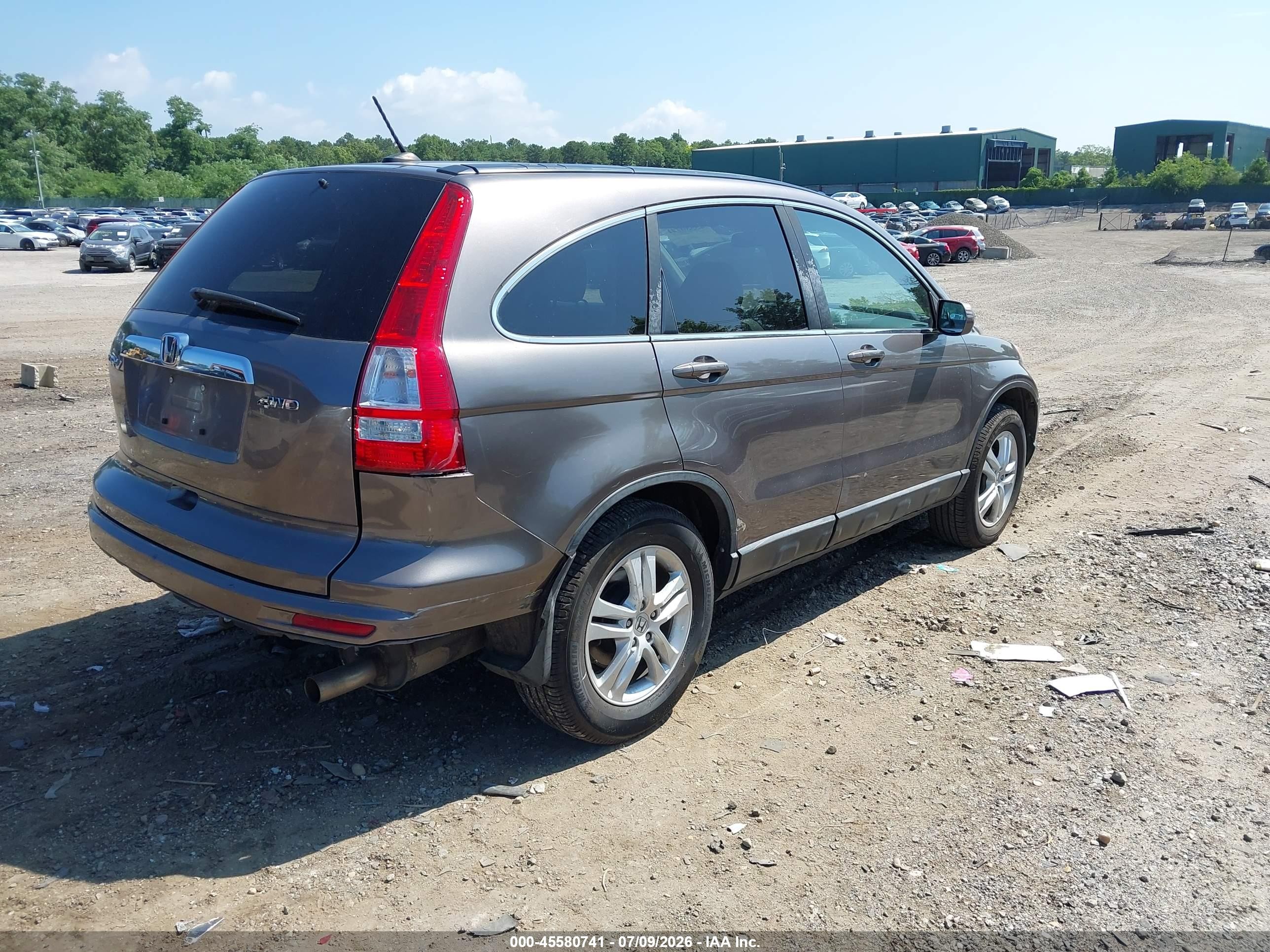 2011 Honda Cr-v Ex-l Коричневый vin: 5J6RE4H73BL100591