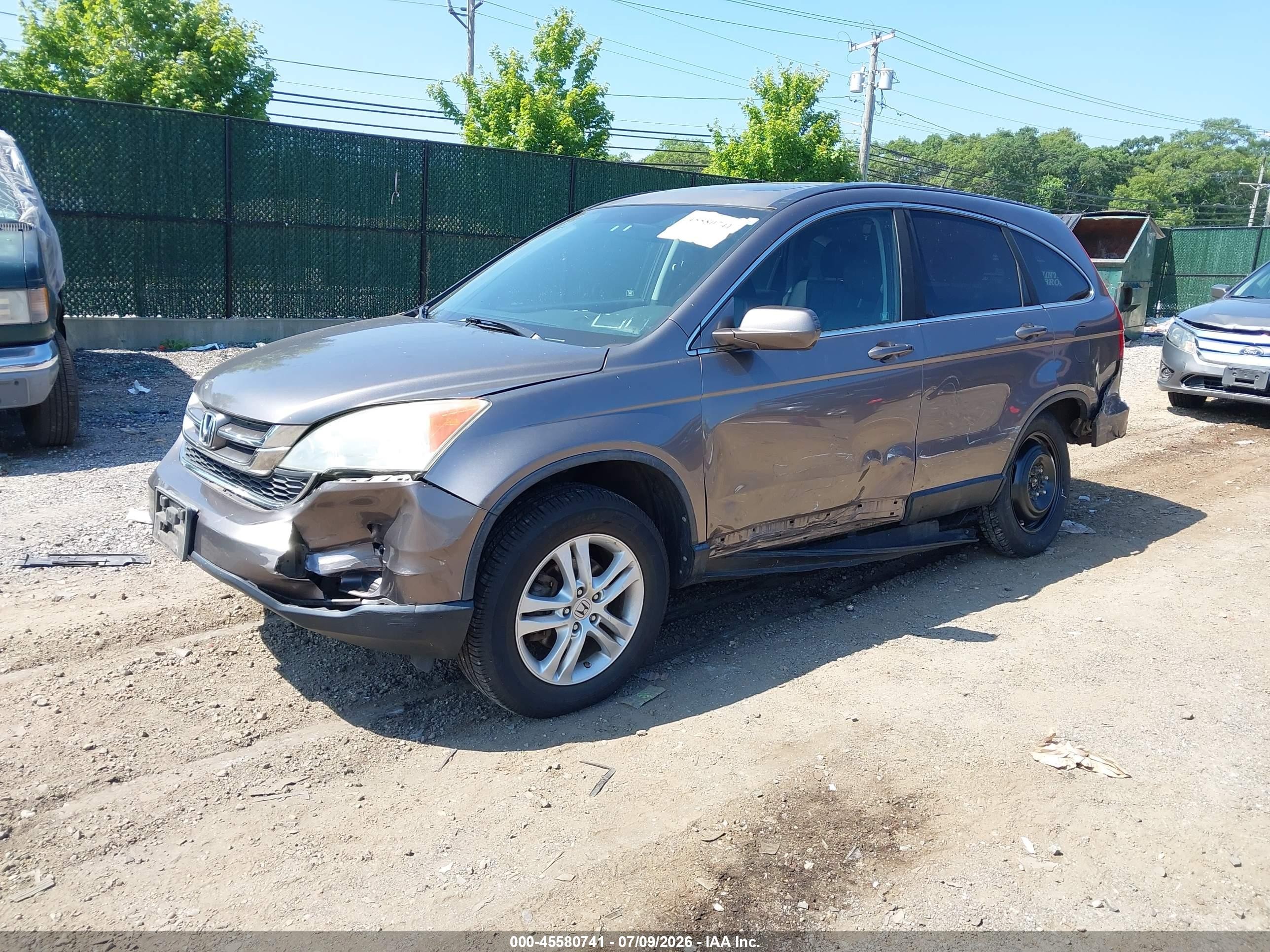 2011 Honda Cr-v Ex-l Коричневый vin: 5J6RE4H73BL100591
