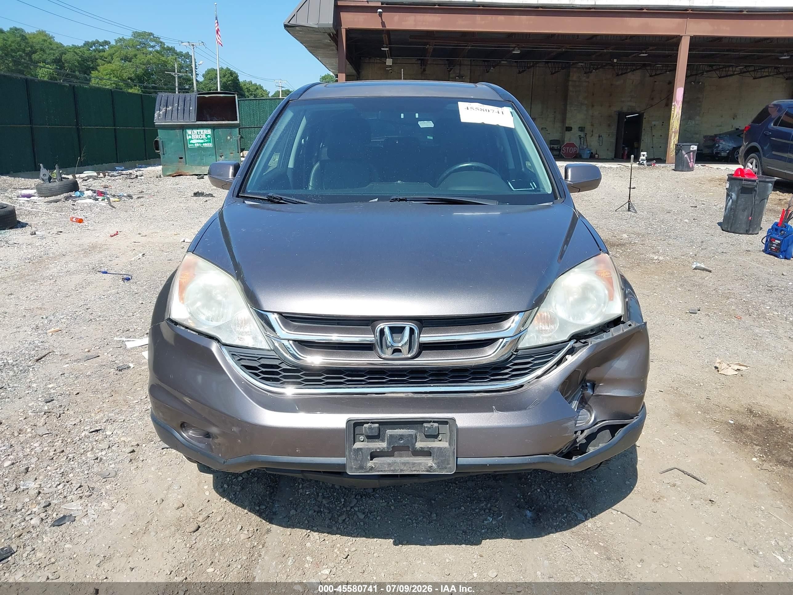2011 Honda Cr-v Ex-l Коричневый vin: 5J6RE4H73BL100591