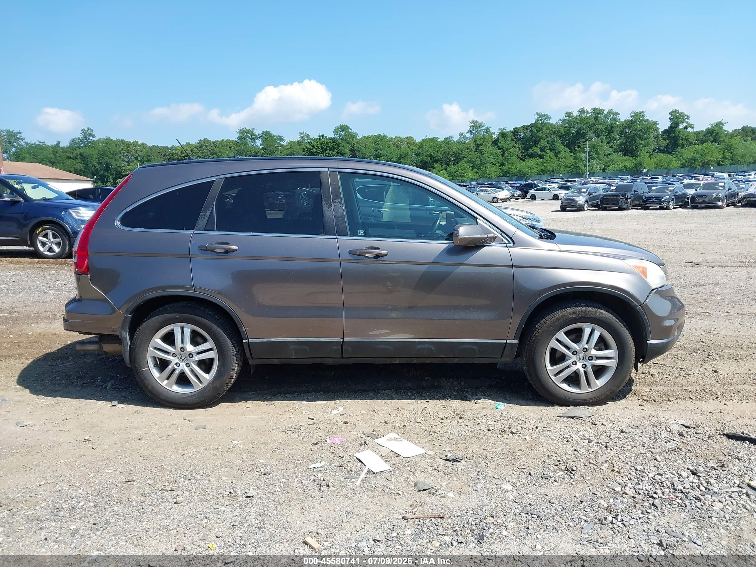 2011 Honda Cr-v Ex-l Коричневый vin: 5J6RE4H73BL100591