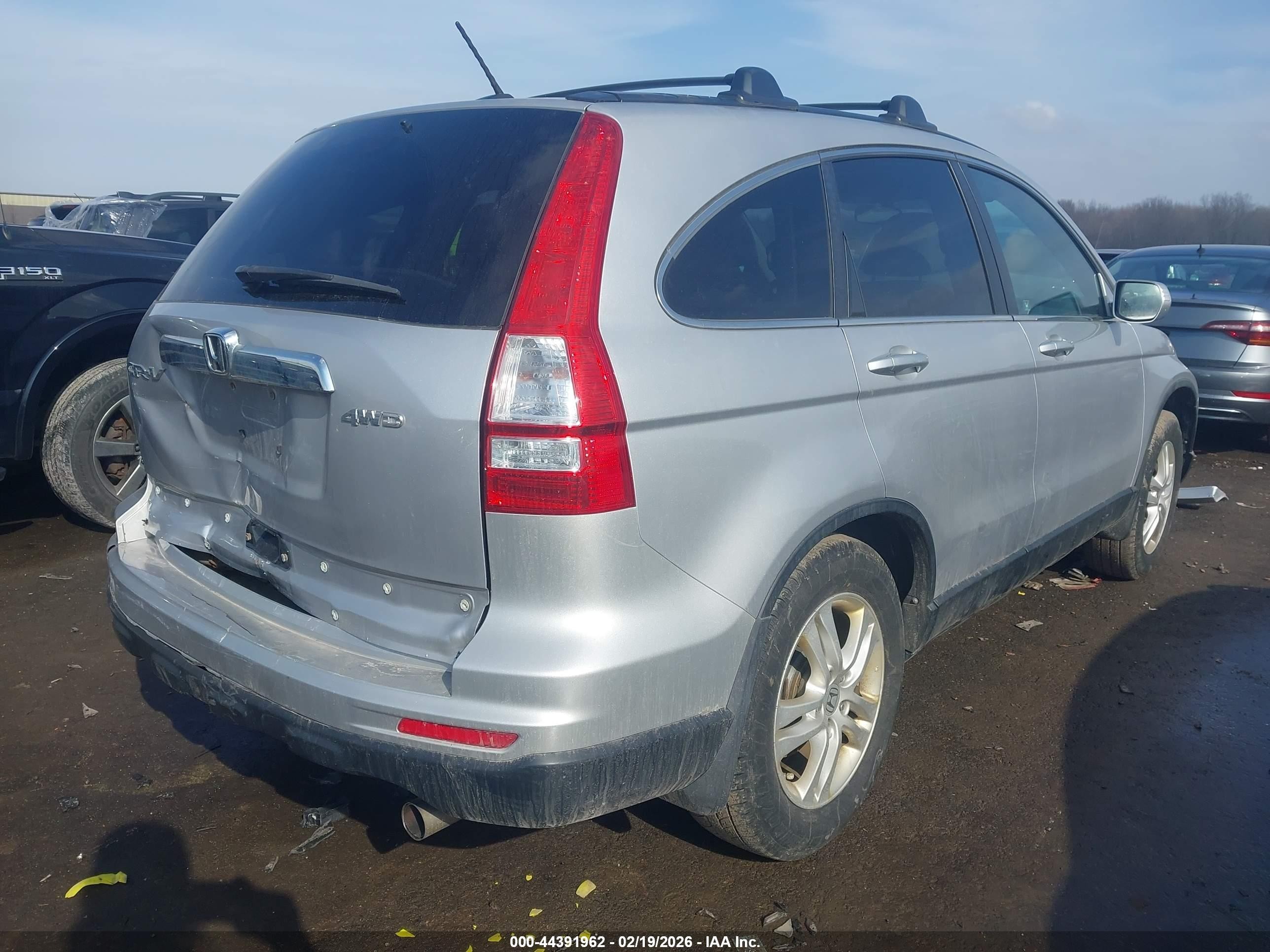 2011 Honda Cr-v Ex-l Серебряный vin: 5J6RE4H73BL104155
