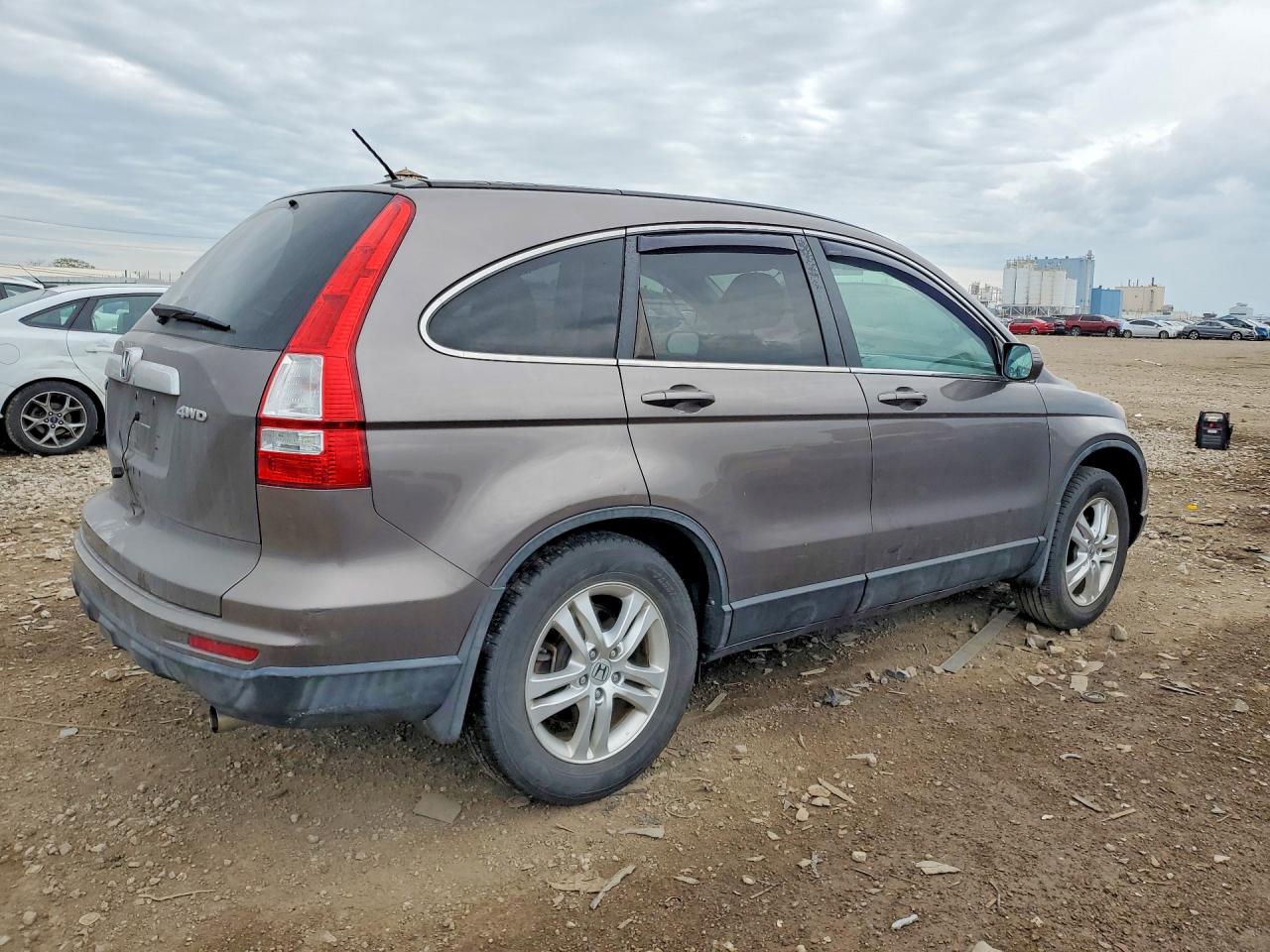 2011 Honda Cr-v Exl Beige vin: 5J6RE4H73BL111834