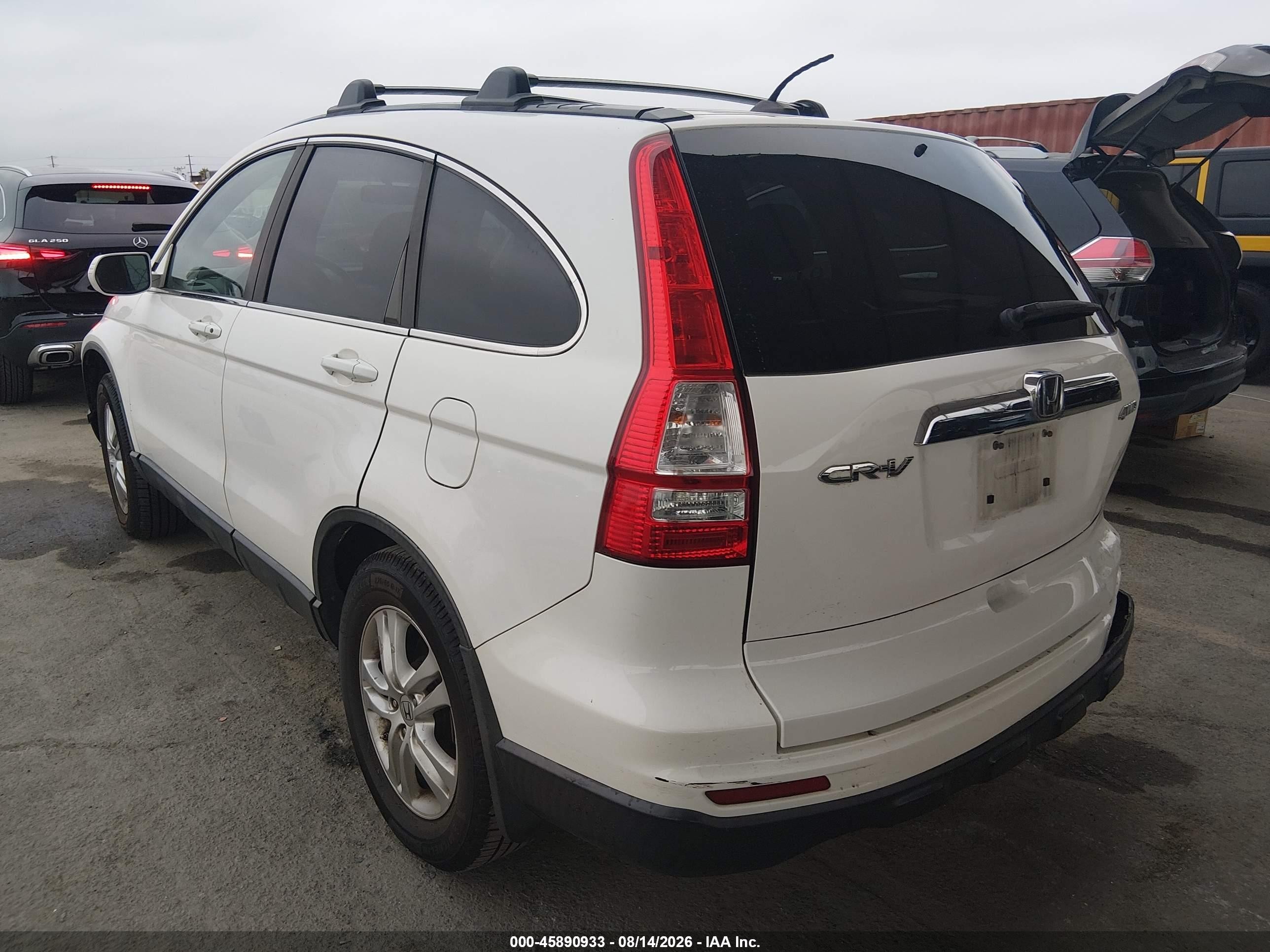 2011 Honda Cr-v Ex-l White vin: 5J6RE4H73BL115804