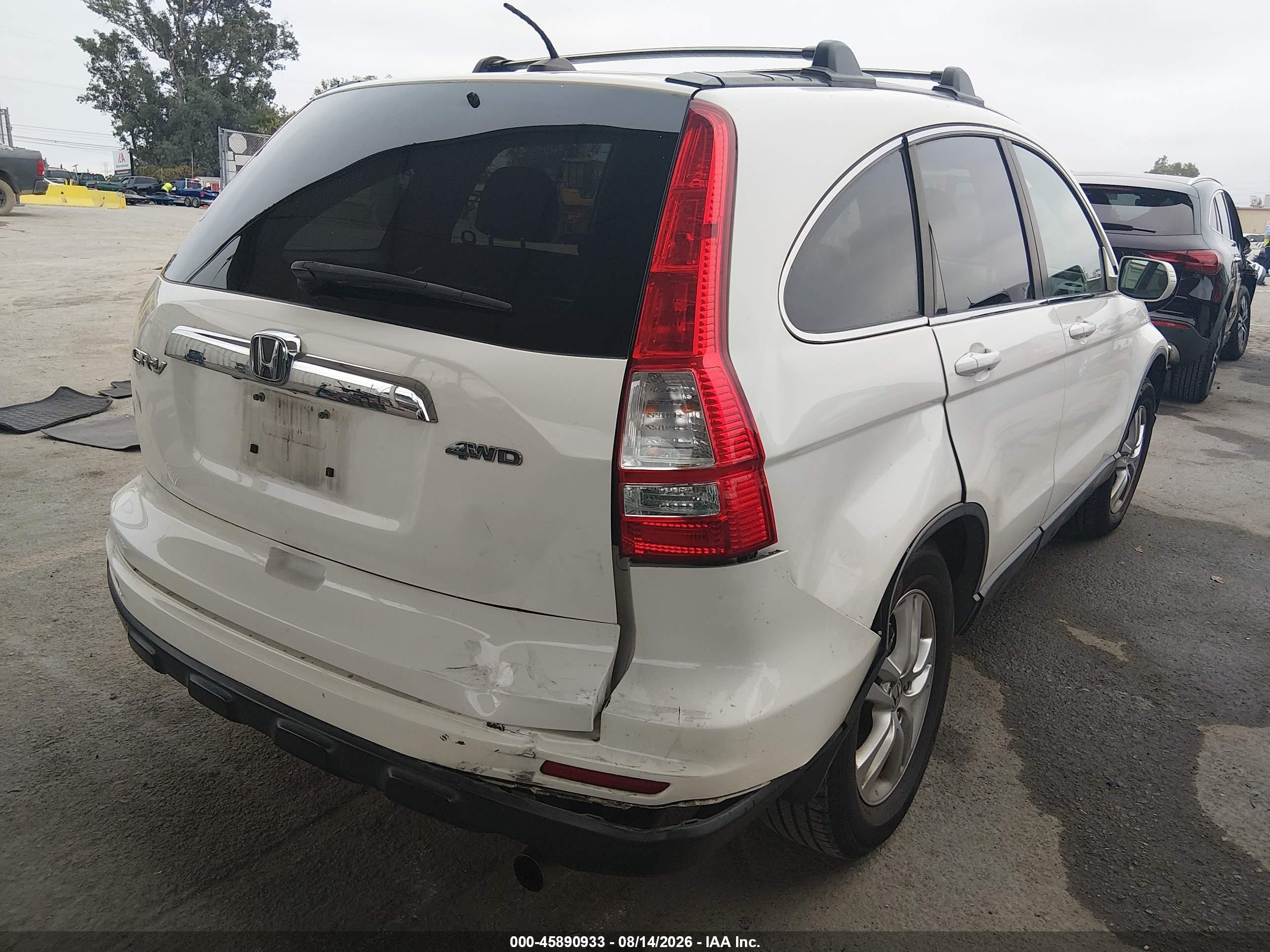 2011 Honda Cr-v Ex-l White vin: 5J6RE4H73BL115804