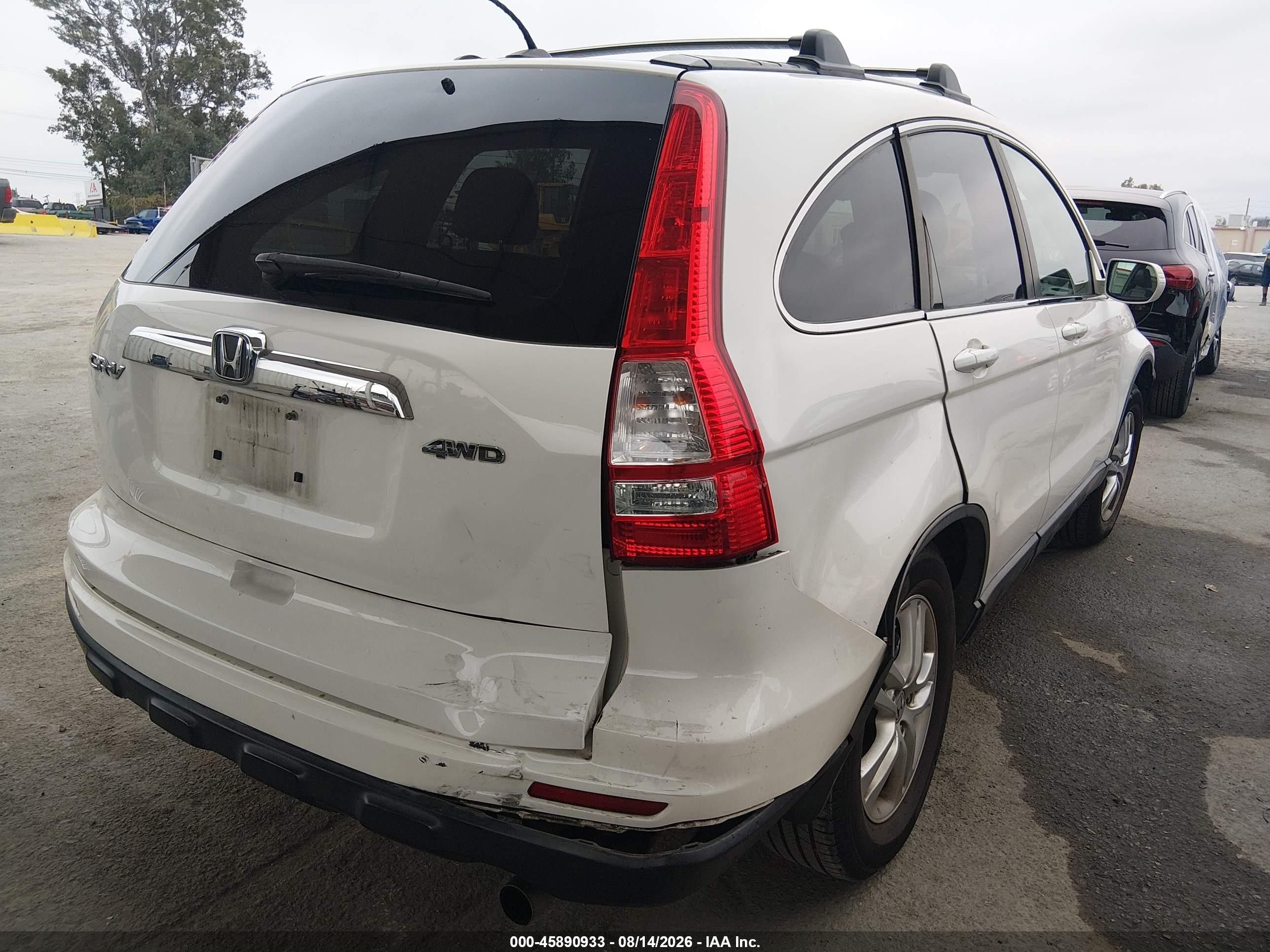 2011 Honda Cr-v Ex-l White vin: 5J6RE4H73BL115804
