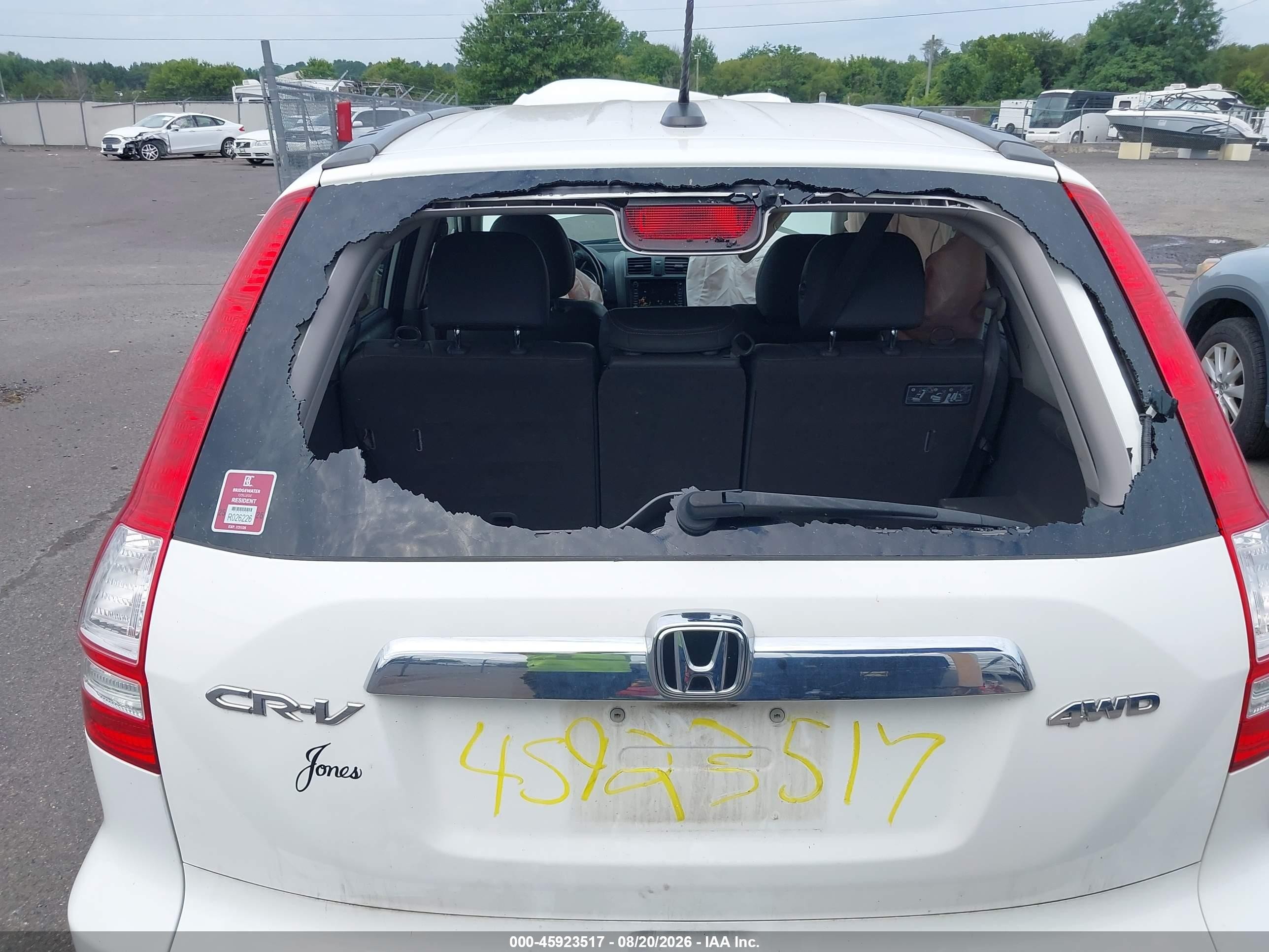 2010 Honda Cr-v Ex-l White vin: 5J6RE4H74AL003110