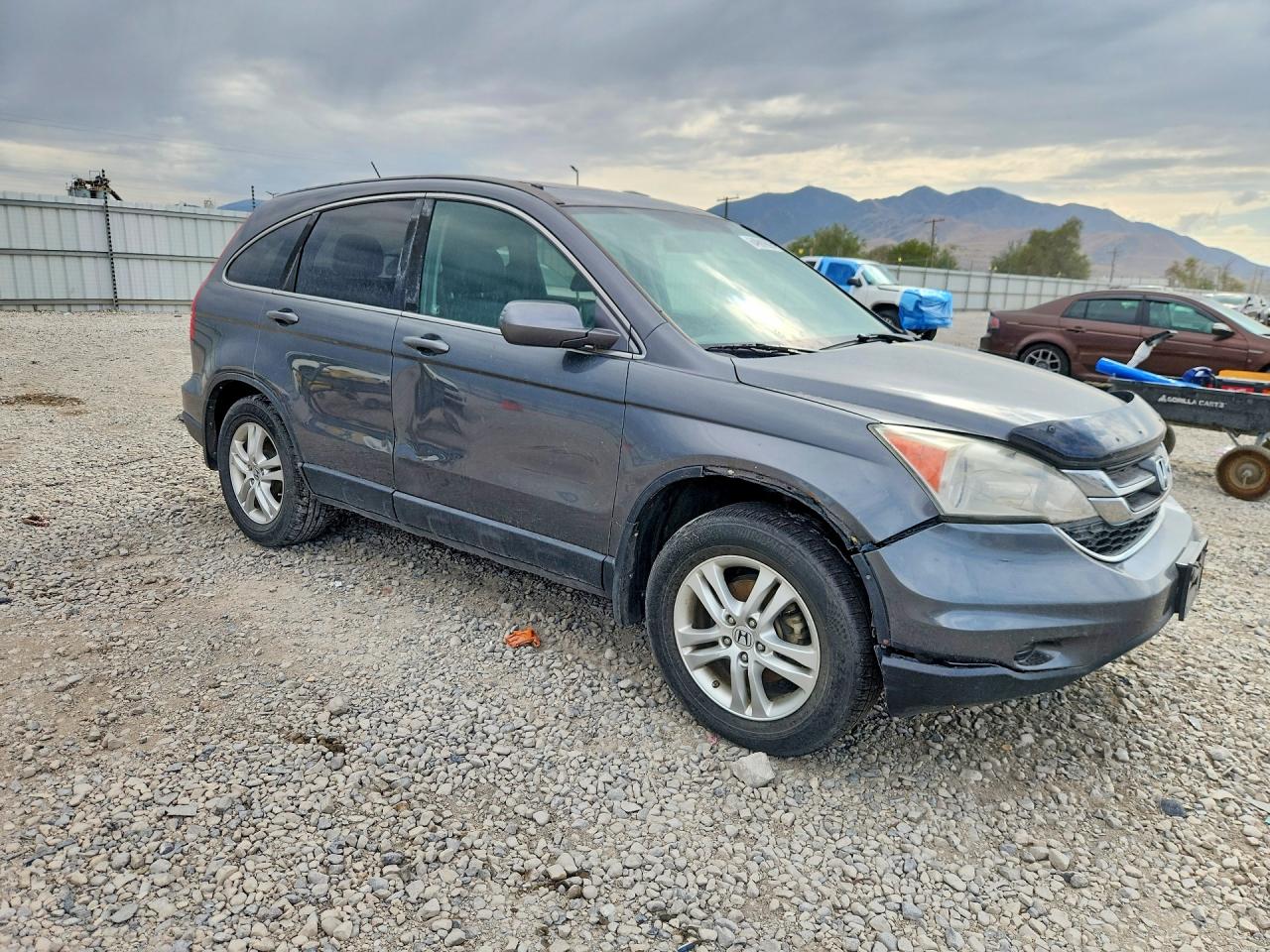 2010 Honda Cr-v Exl Gray vin: 5J6RE4H74AL026757