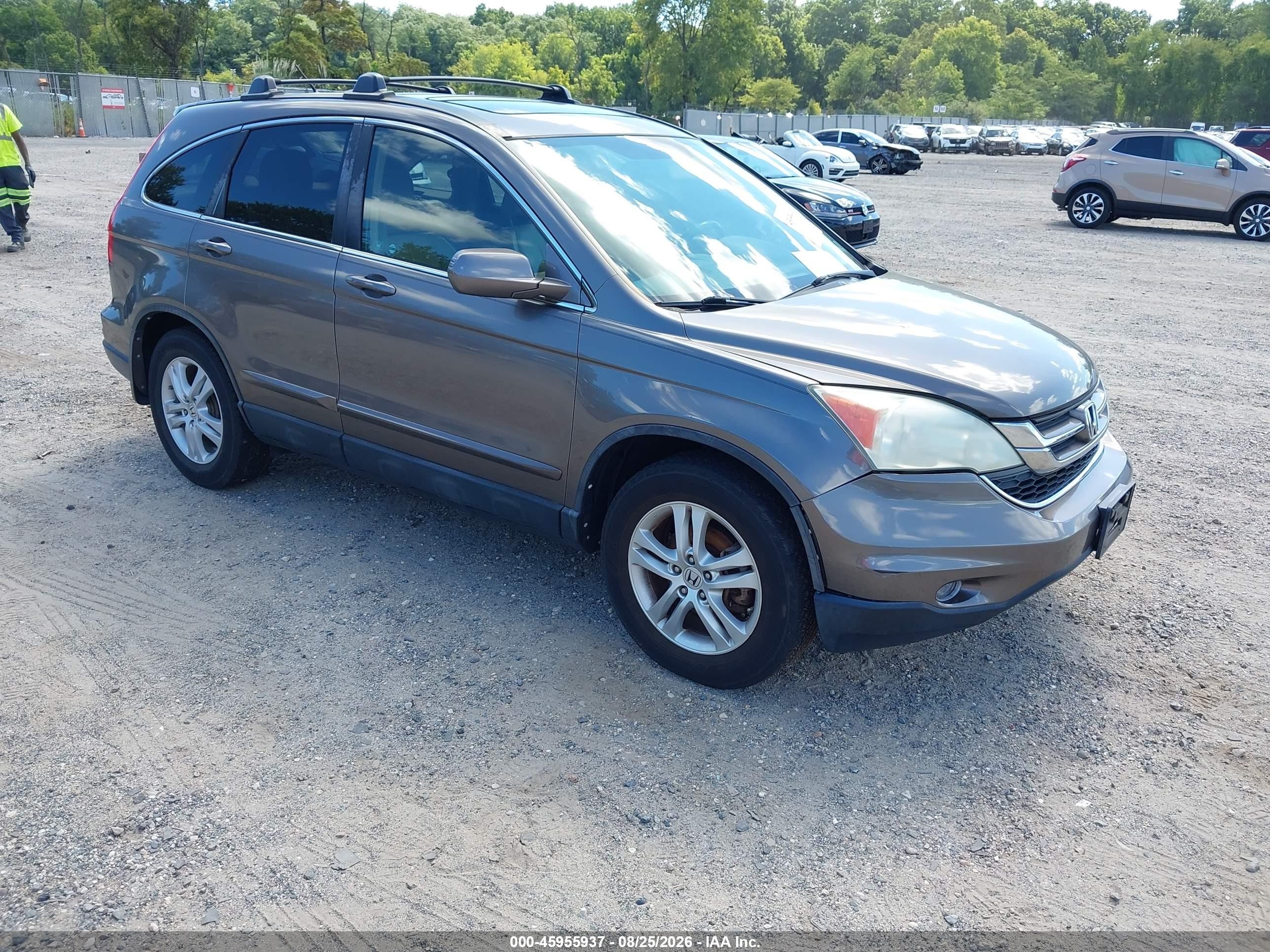 2010 Honda Cr-v Ex-l Brown vin: 5J6RE4H74AL028637