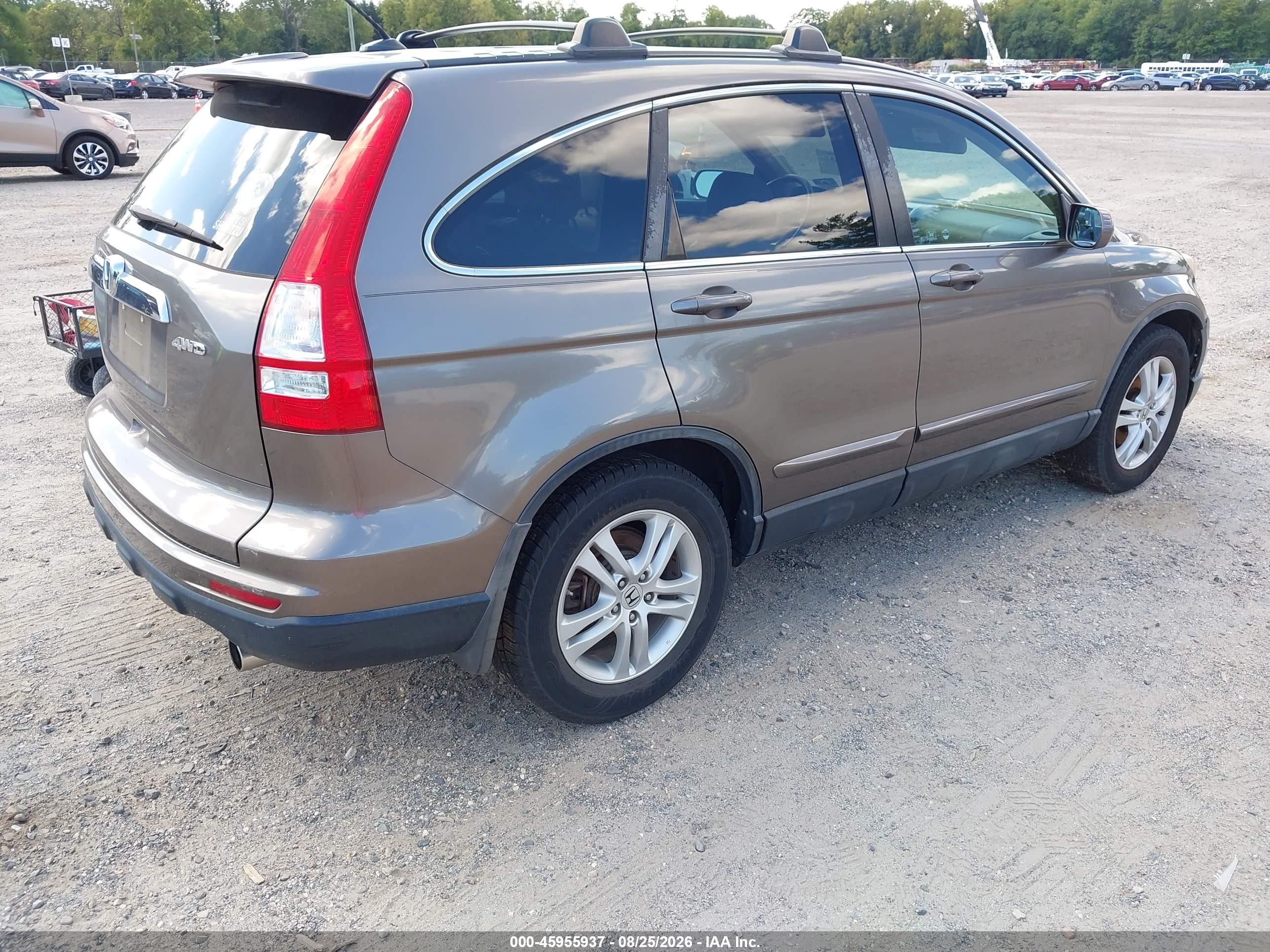 2010 Honda Cr-v Ex-l Brown vin: 5J6RE4H74AL028637