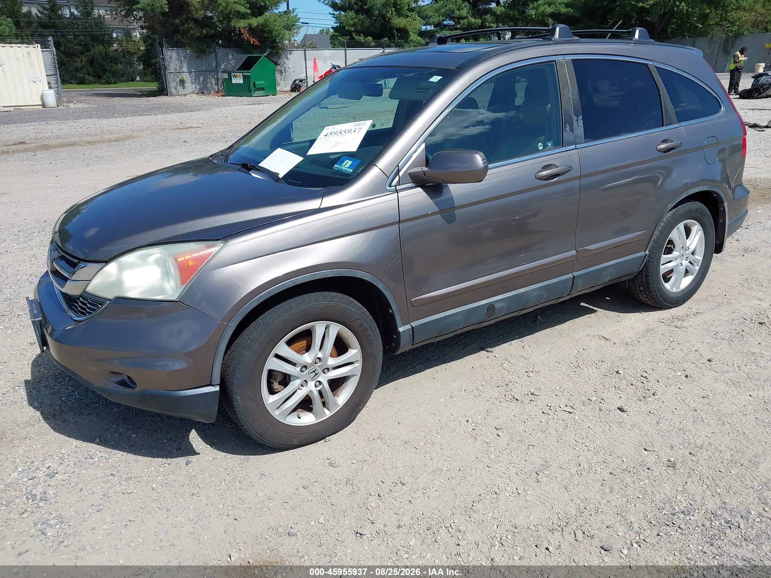 2010 Honda Cr-v Ex-l Brown vin: 5J6RE4H74AL028637