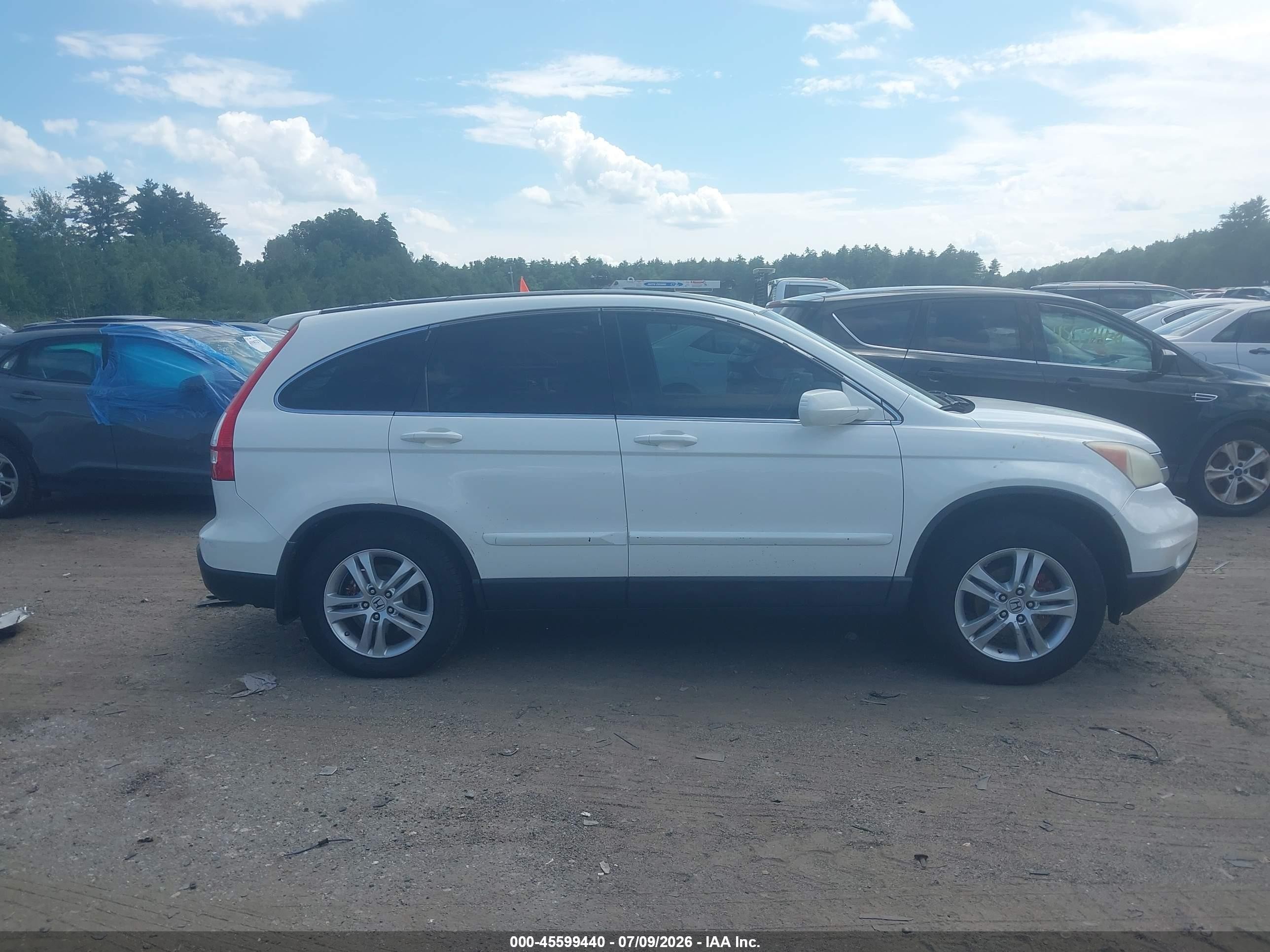 2010 Honda Cr-v Ex-l Белый vin: 5J6RE4H74AL040433