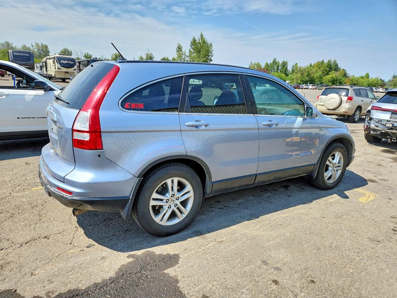 2010 Honda Cr-v Exl Blue vin: 5J6RE4H74AL045390