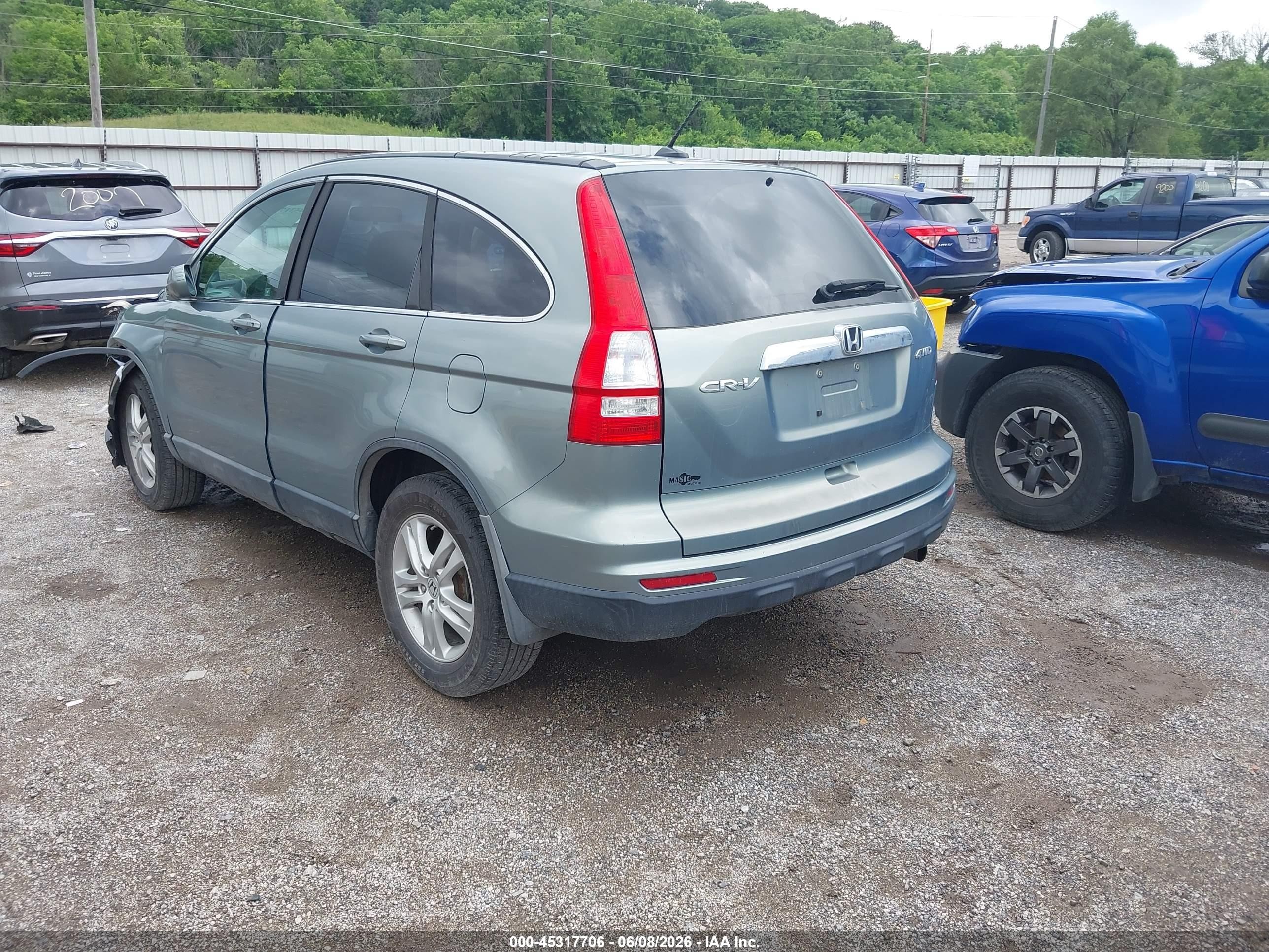 2010 Honda Cr-v Ex-l Green vin: 5J6RE4H74AL050864