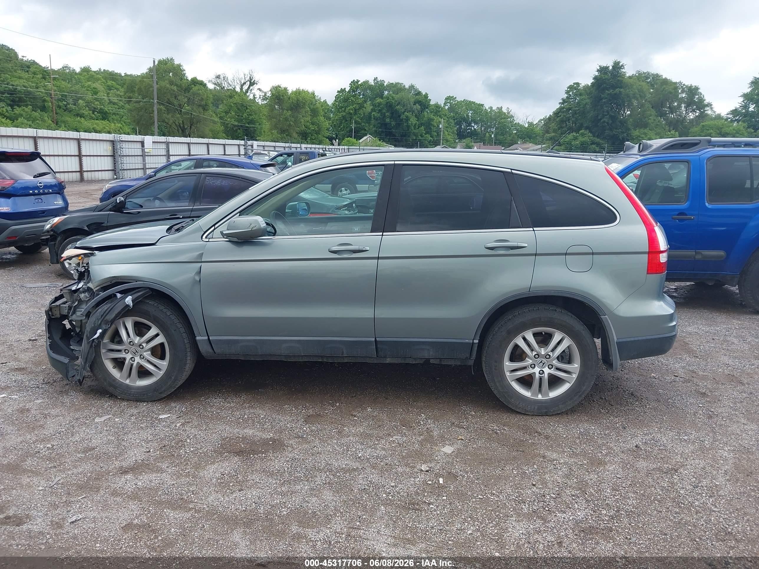 2010 Honda Cr-v Ex-l Green vin: 5J6RE4H74AL050864