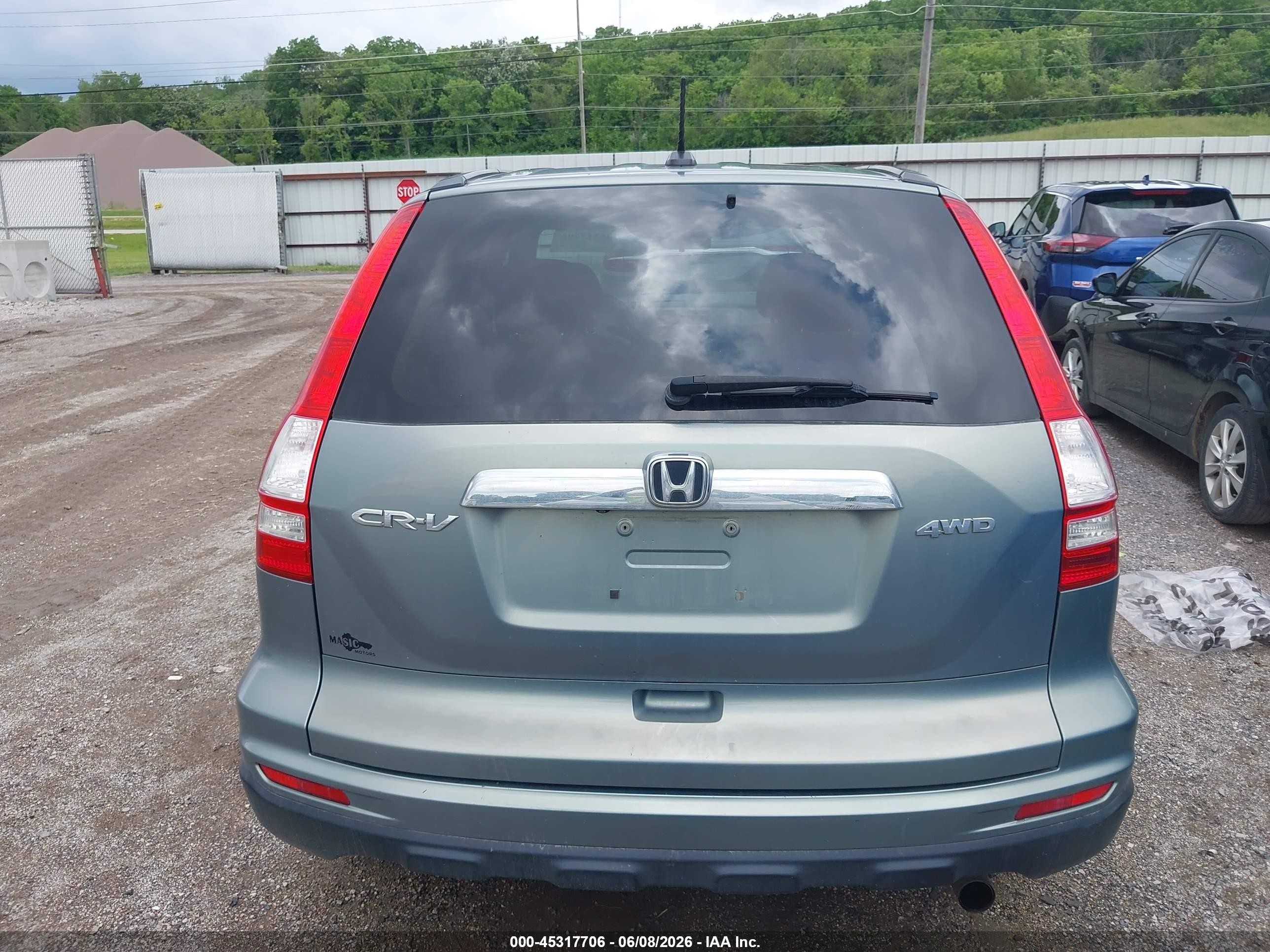 2010 Honda Cr-v Ex-l Green vin: 5J6RE4H74AL050864