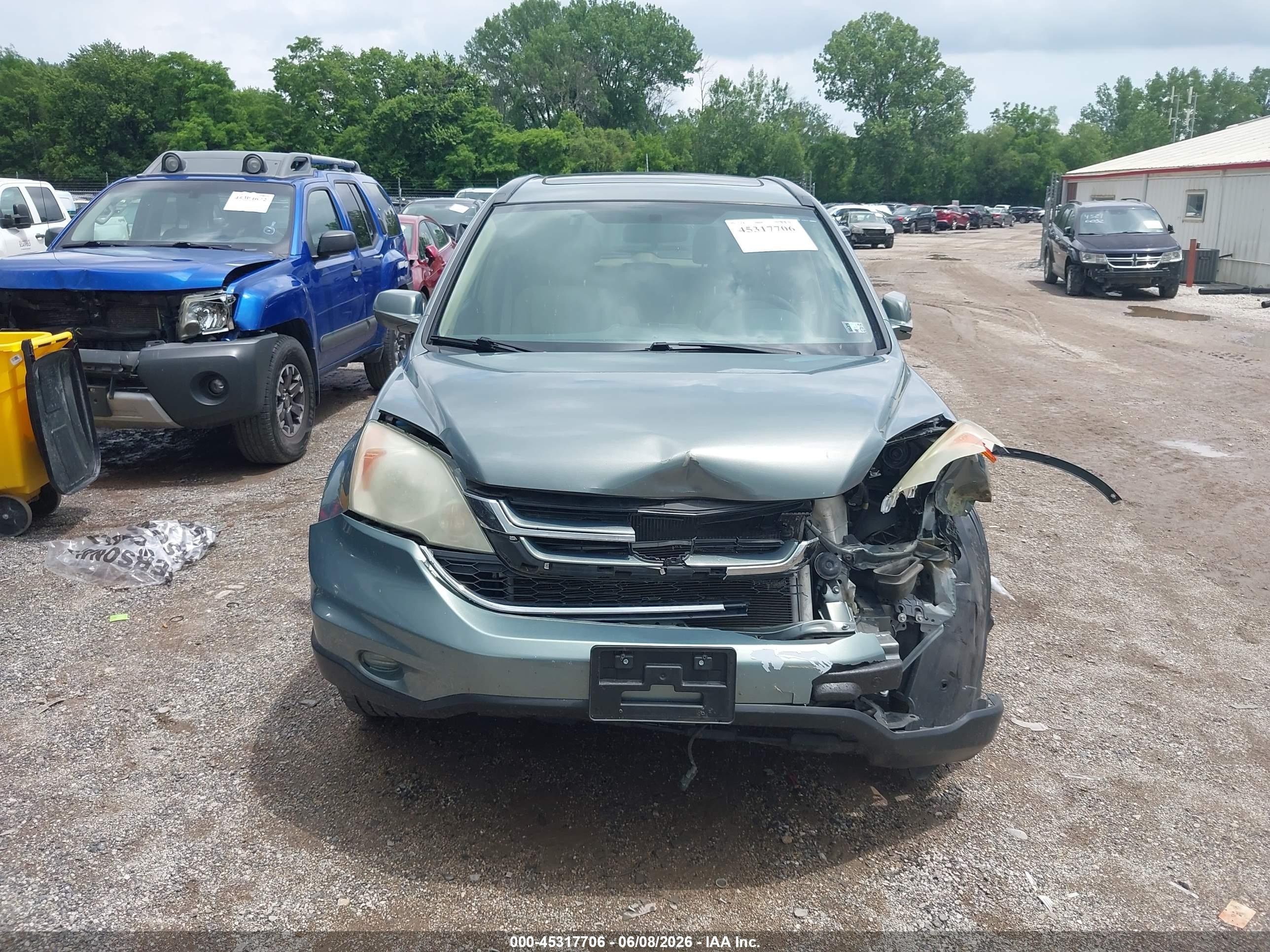 2010 Honda Cr-v Ex-l Green vin: 5J6RE4H74AL050864