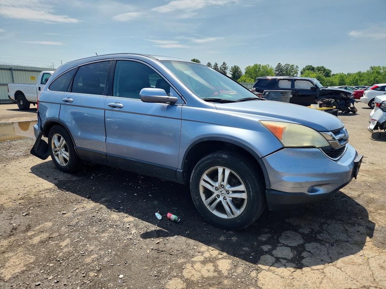 2010 Honda Cr-v Exl Blue vin: 5J6RE4H74AL061542