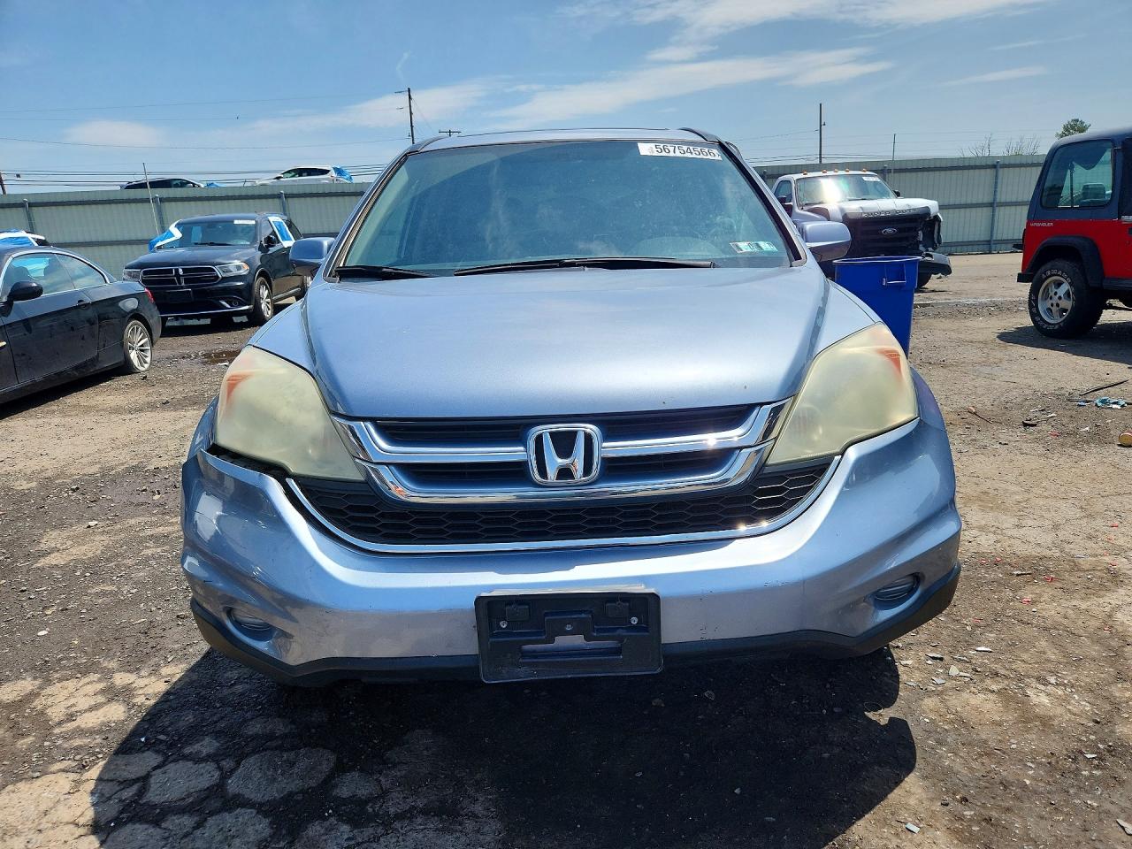 2010 Honda Cr-v Exl Blue vin: 5J6RE4H74AL061542