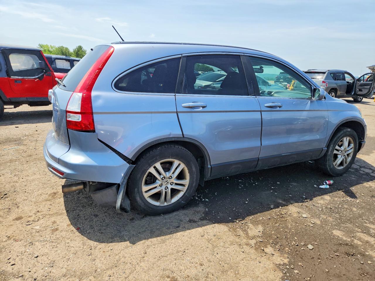 2010 Honda Cr-v Exl Blue vin: 5J6RE4H74AL061542