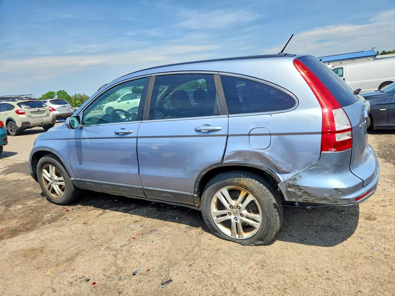 2010 Honda Cr-v Exl Blue vin: 5J6RE4H74AL061542