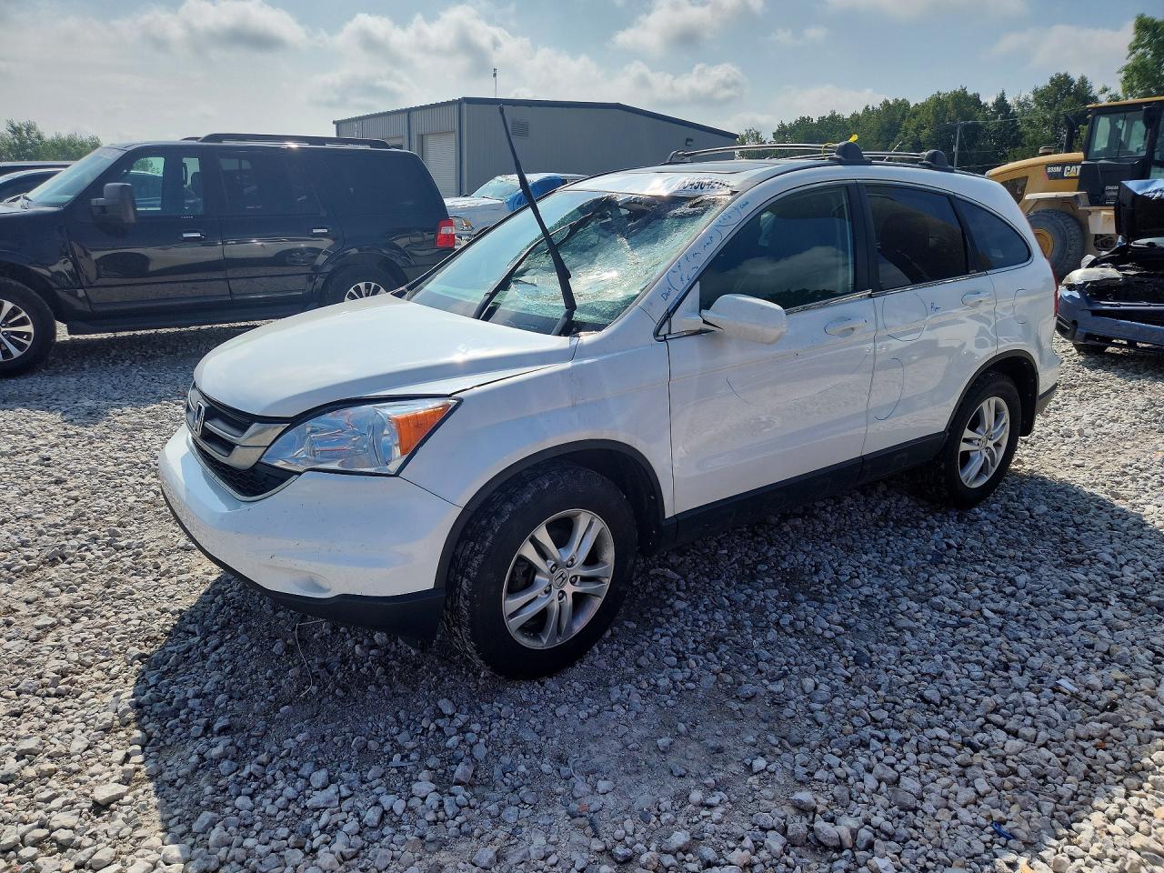 2010 Honda Cr-v Exl White vin: 5J6RE4H74AL068992