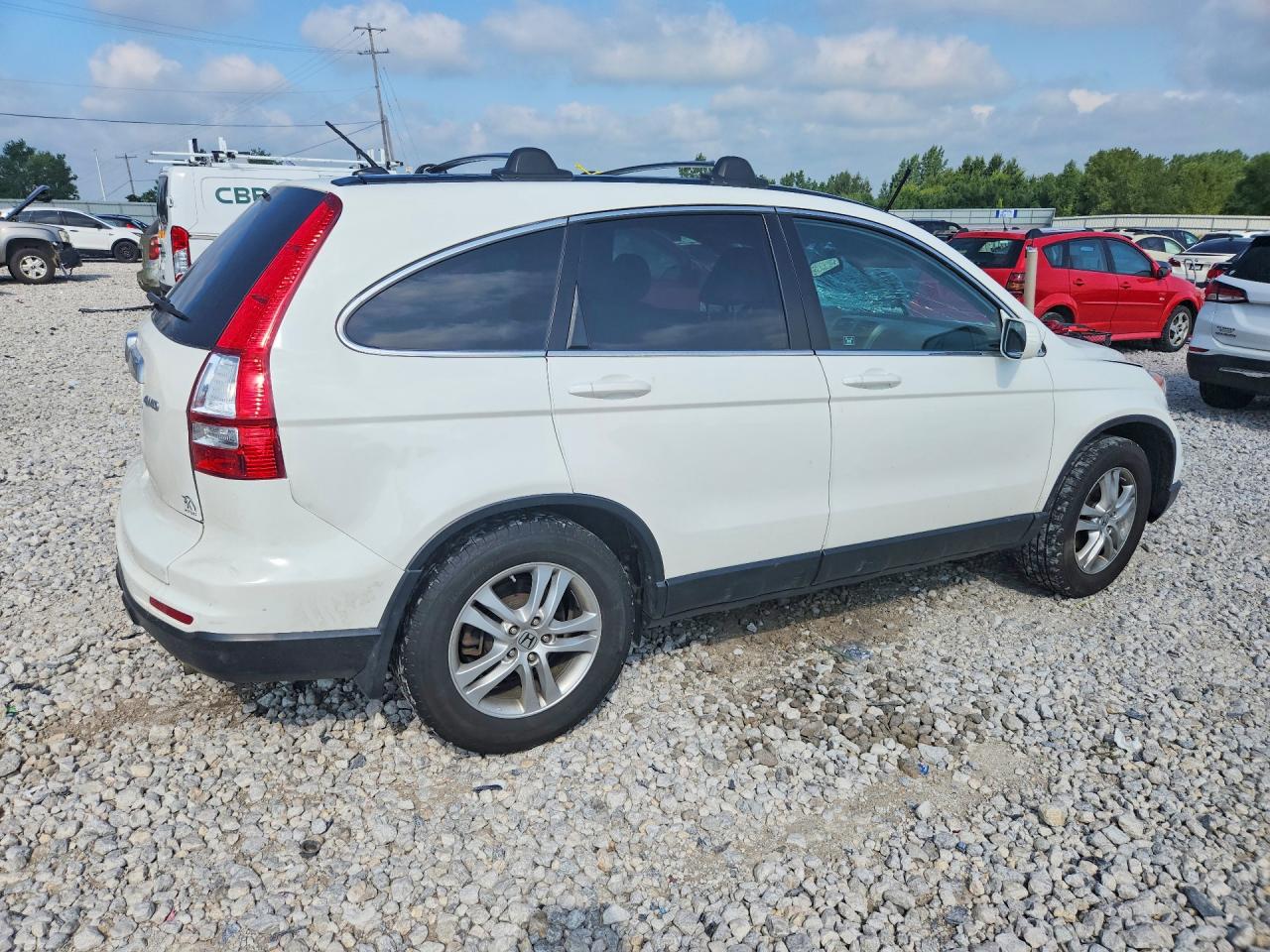 2010 Honda Cr-v Exl White vin: 5J6RE4H74AL068992