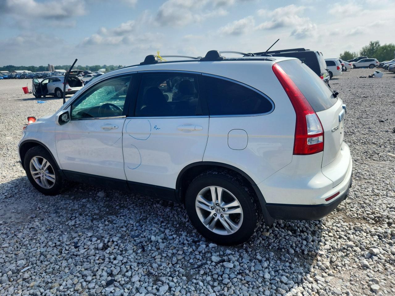 2010 Honda Cr-v Exl White vin: 5J6RE4H74AL068992