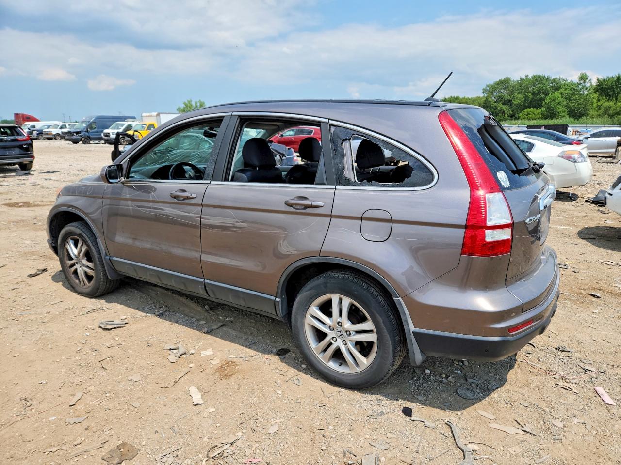 2010 Honda Cr-v Exl Gray vin: 5J6RE4H74AL072847