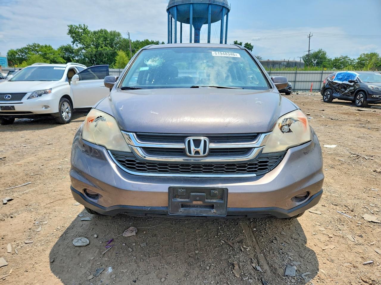 2010 Honda Cr-v Exl Gray vin: 5J6RE4H74AL072847