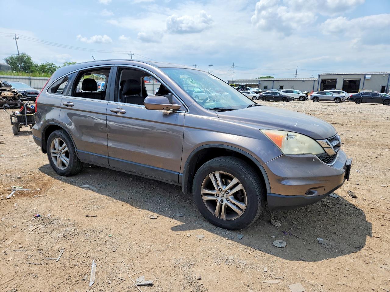 2010 Honda Cr-v Exl Gray vin: 5J6RE4H74AL072847