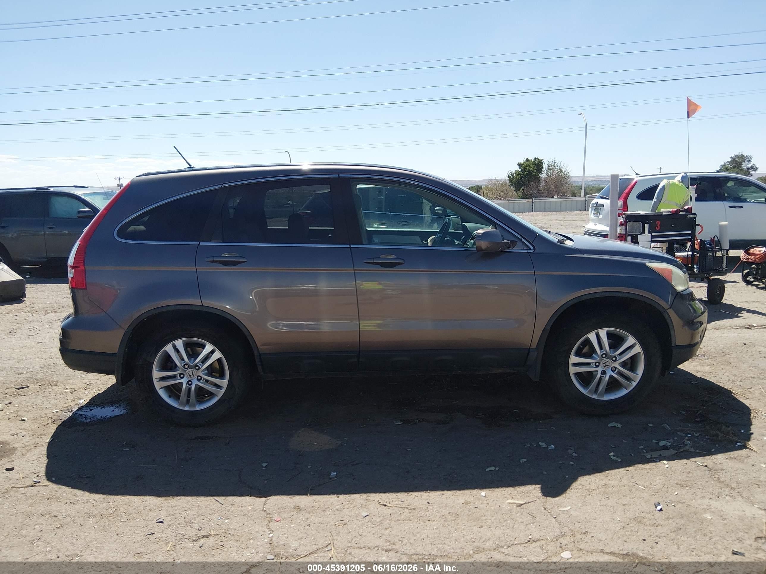 2010 Honda Cr-v Ex-l Gray vin: 5J6RE4H74AL082391