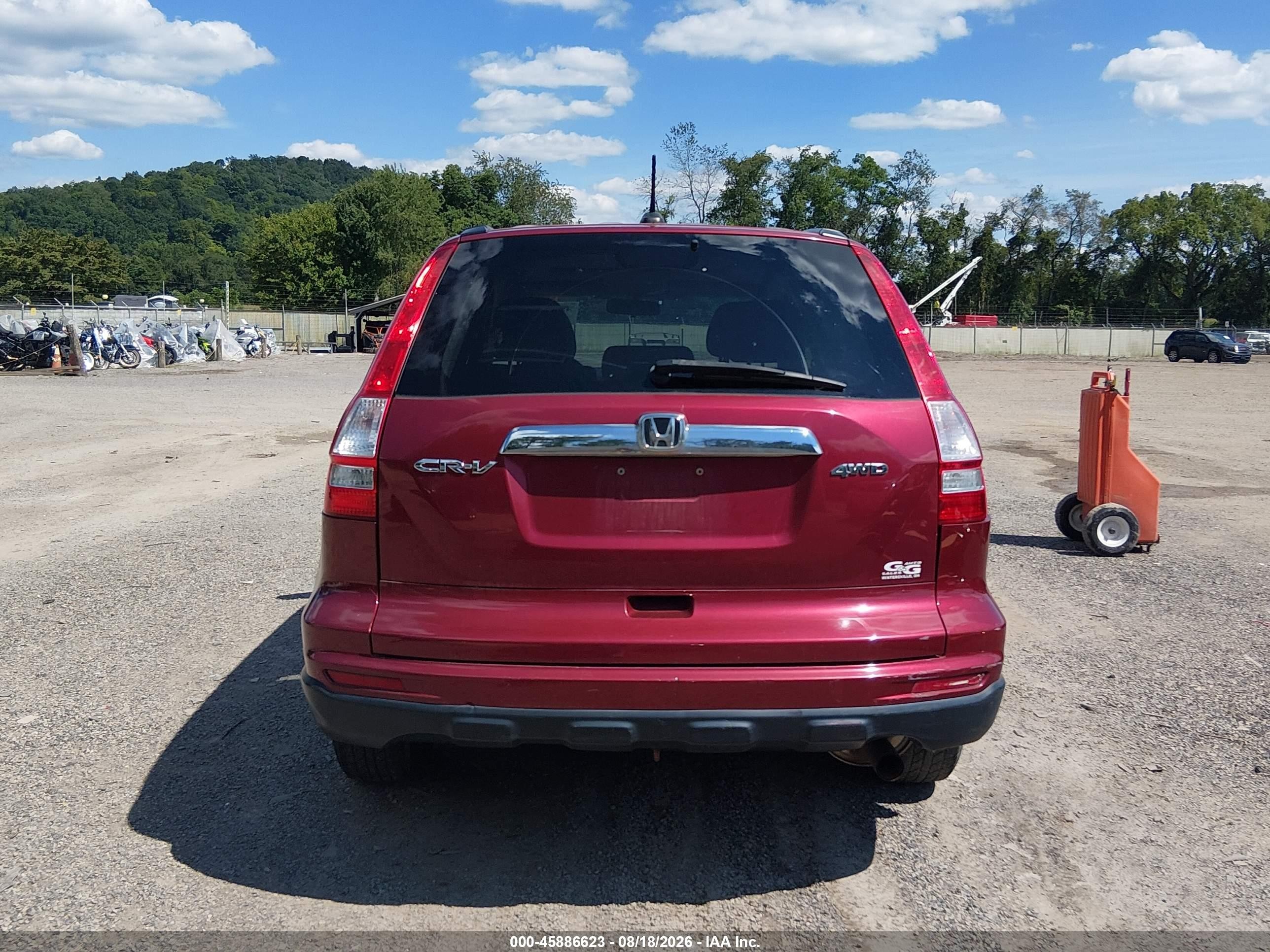 2011 Honda Cr-v Exl Бордовый vin: 5J6RE4H74BL007028