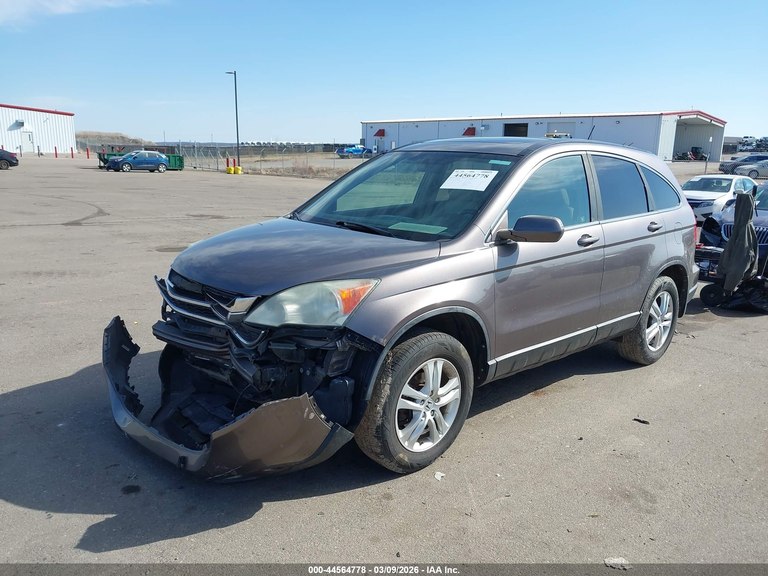 2011 Honda Cr-v Ex-l Gray vin: 5J6RE4H74BL007398