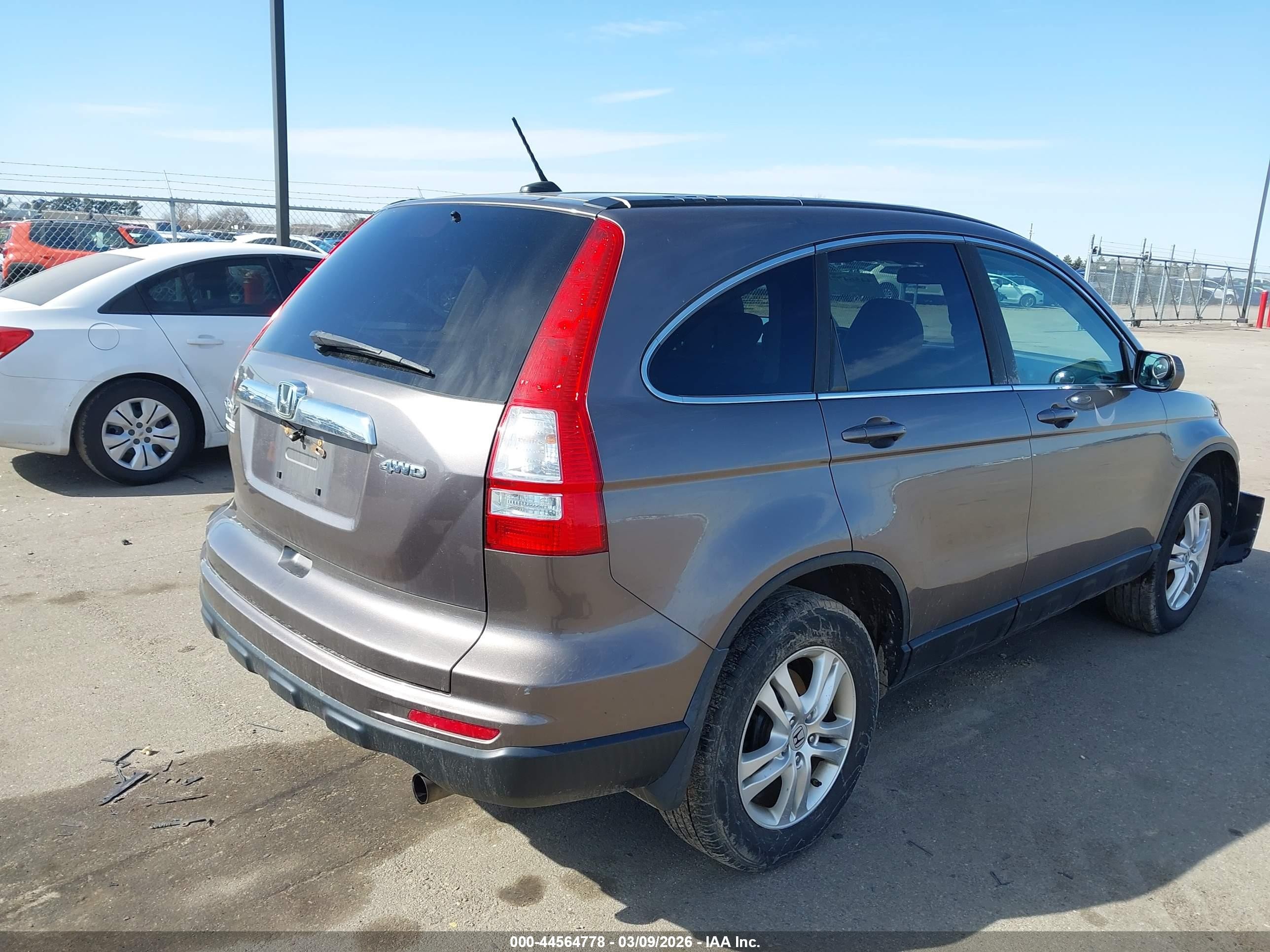 2011 Honda Cr-v Ex-l Gray vin: 5J6RE4H74BL007398