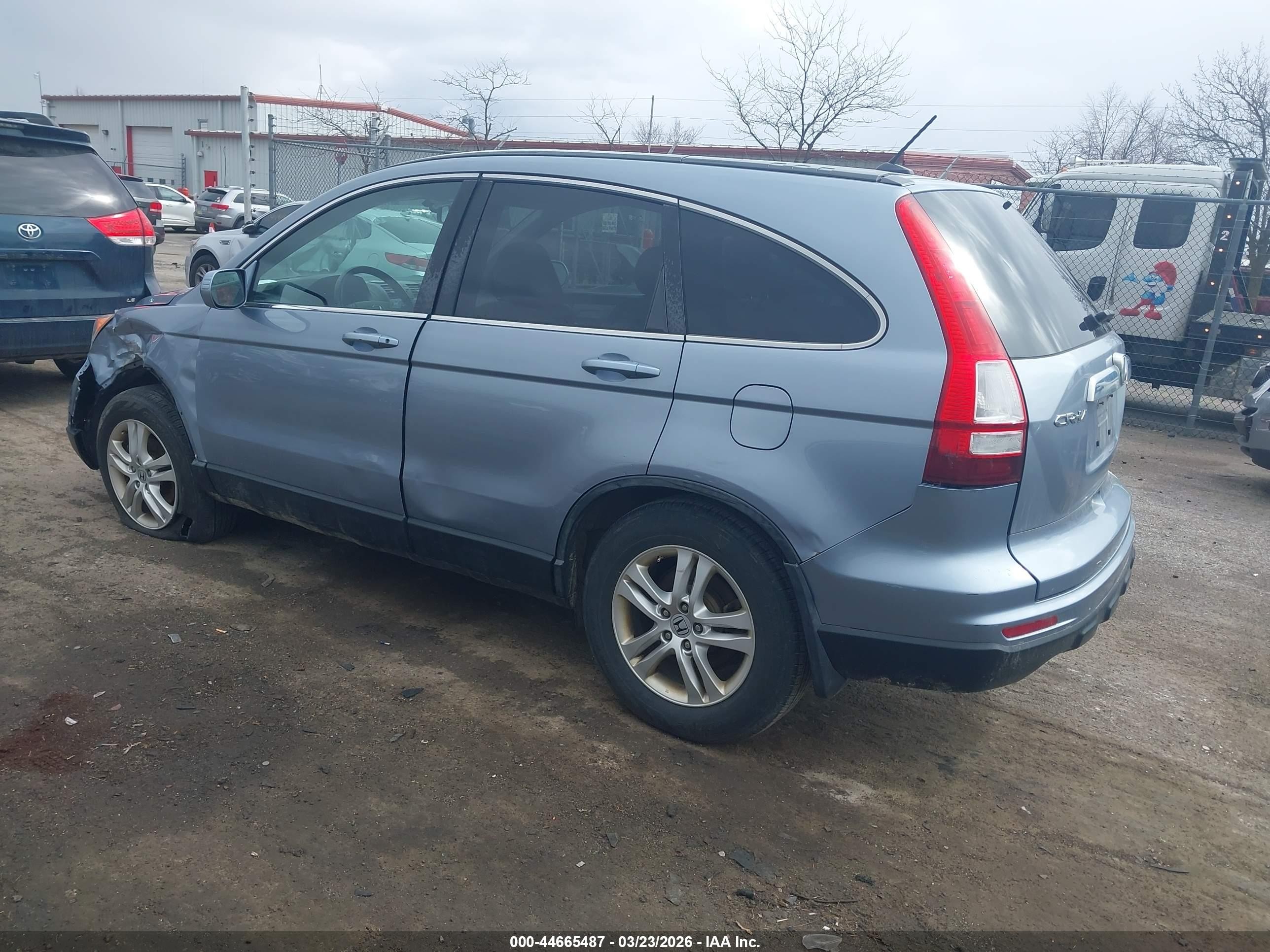 2011 Honda Cr-v Ex-l Light Blue vin: 5J6RE4H74BL033080
